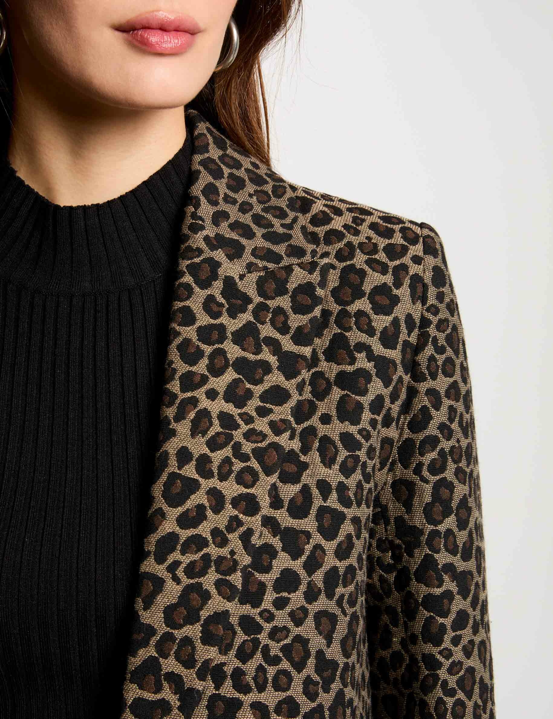 chaqueta estampado leopardo multicolor mujer Chaqueta estampado leopardo multicolor mujer