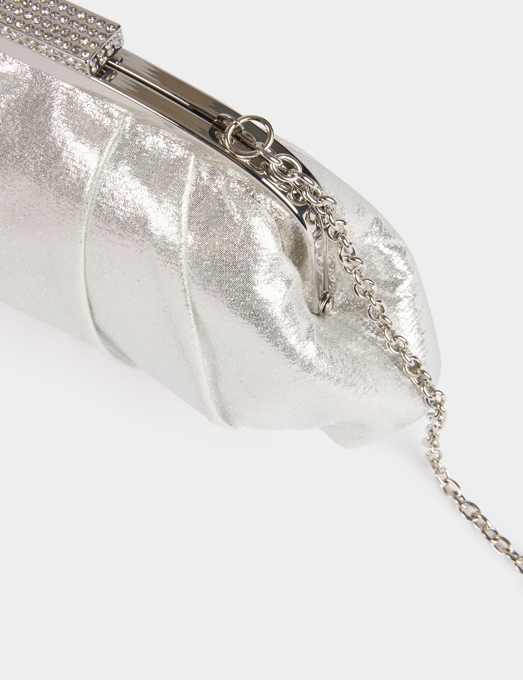 Bolso de piel sint&eacute;tica couleur argent mujer