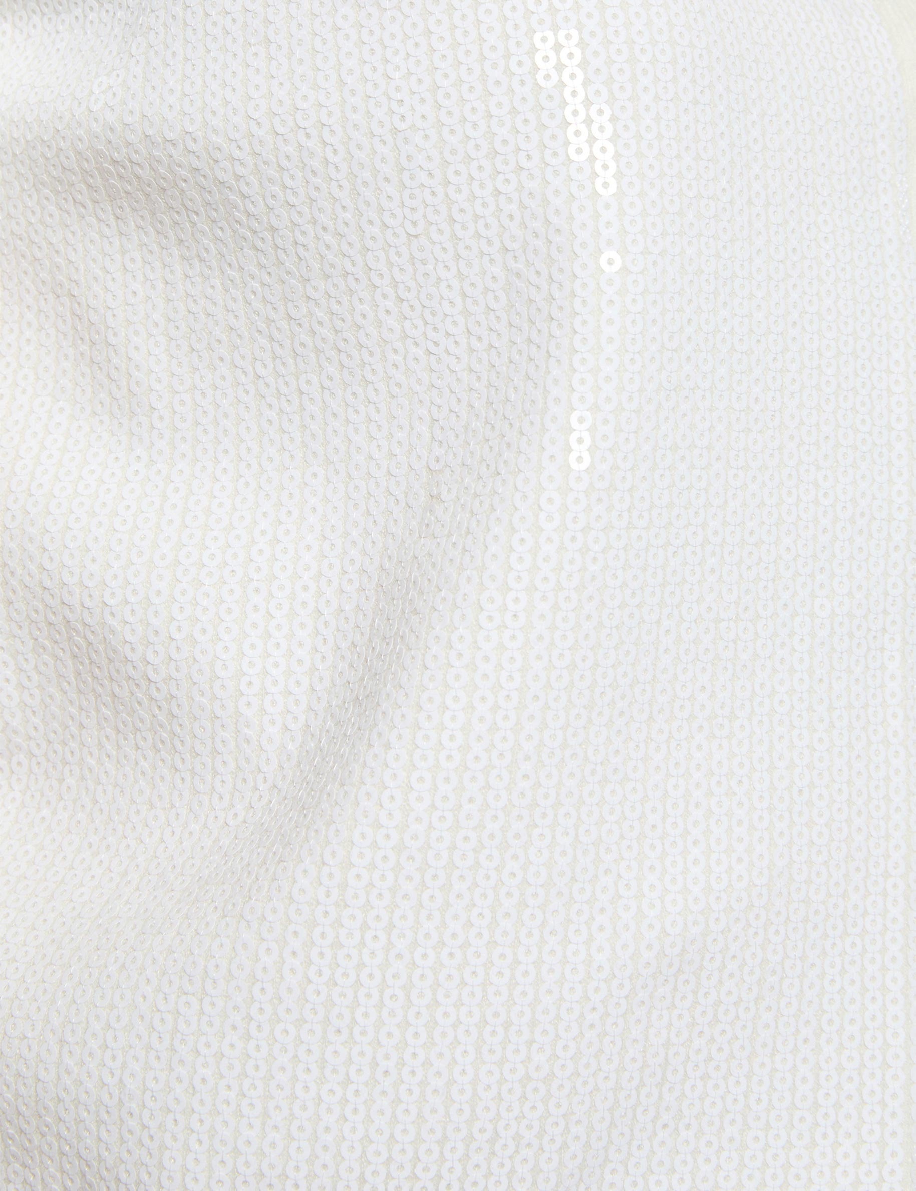C&aacute;rdigan cuello redondo blanco mujer