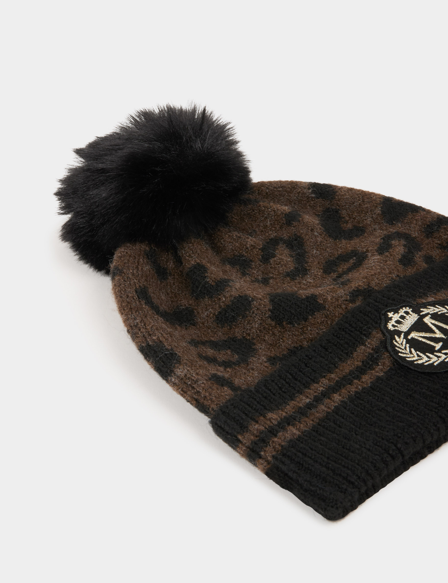 Gorro de aspecto lanoso multicolor mujer