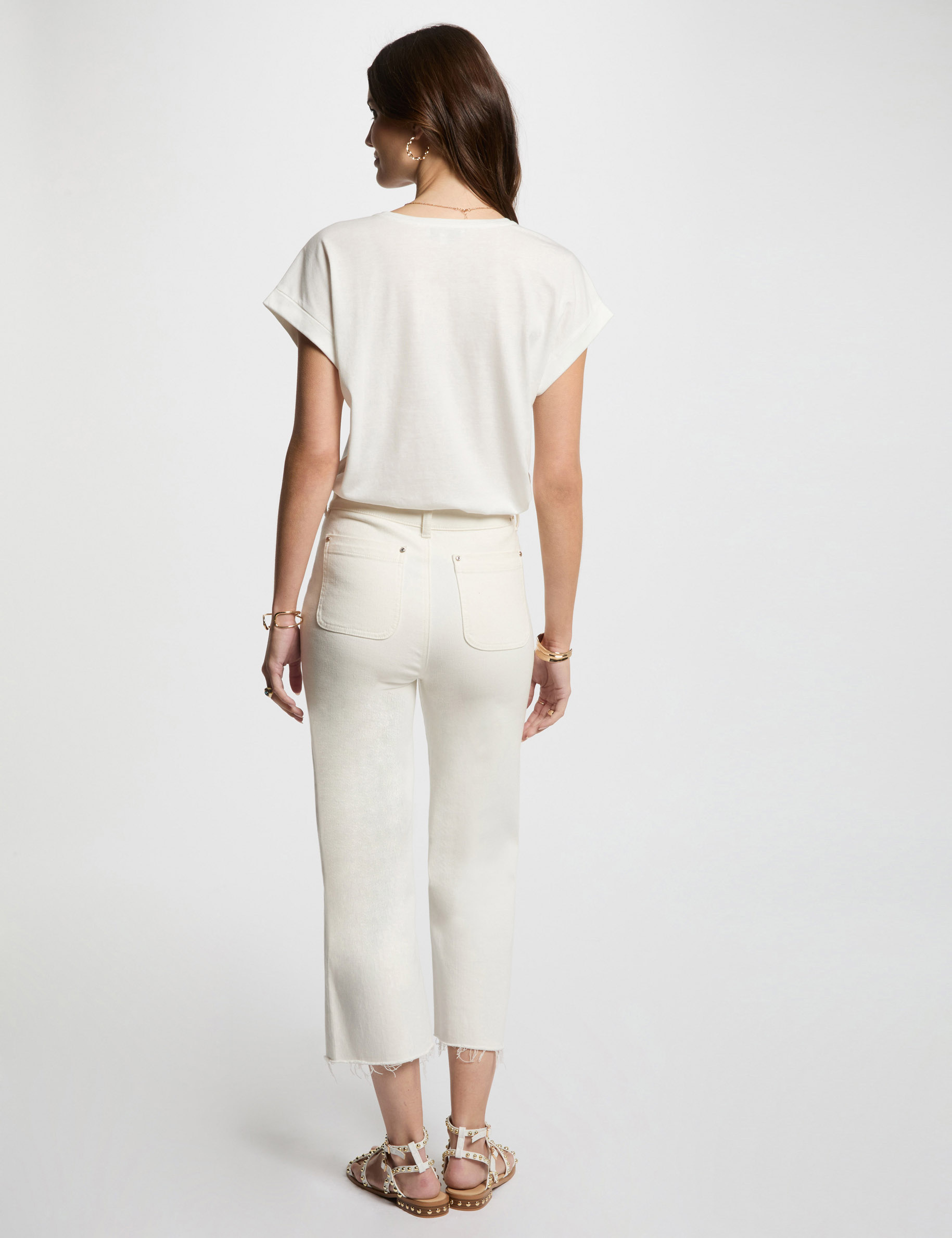 camiseta con mensaje blanco mujer Camiseta con mensaje blanco mujer