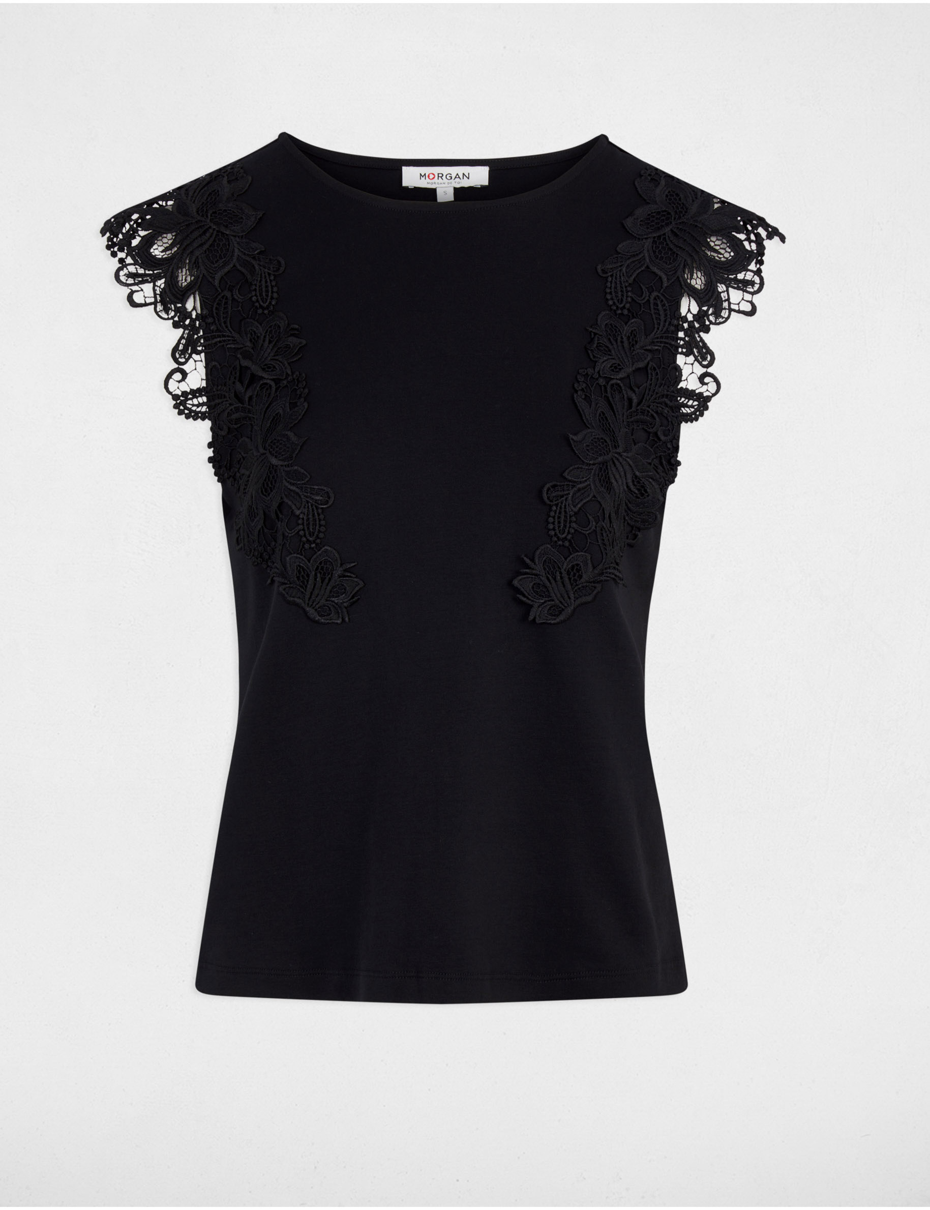 camiseta manga corta negro mujer Camiseta manga corta negro mujer