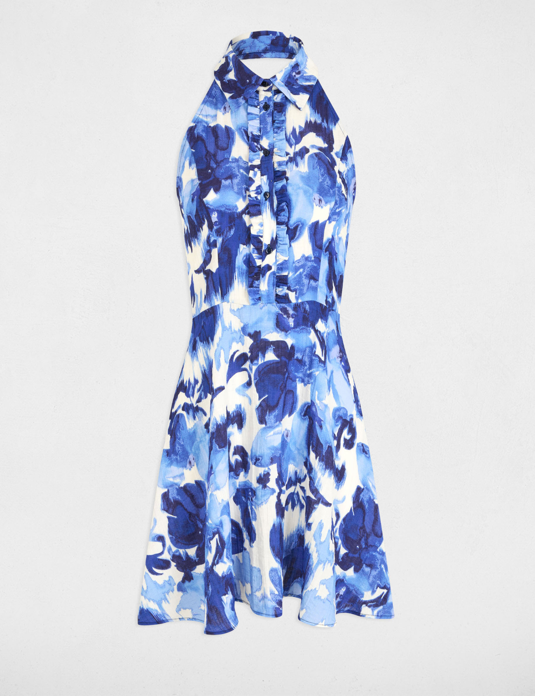 vestido acampado estampado multicolor mujer Vestido acampado estampado multicolor mujer