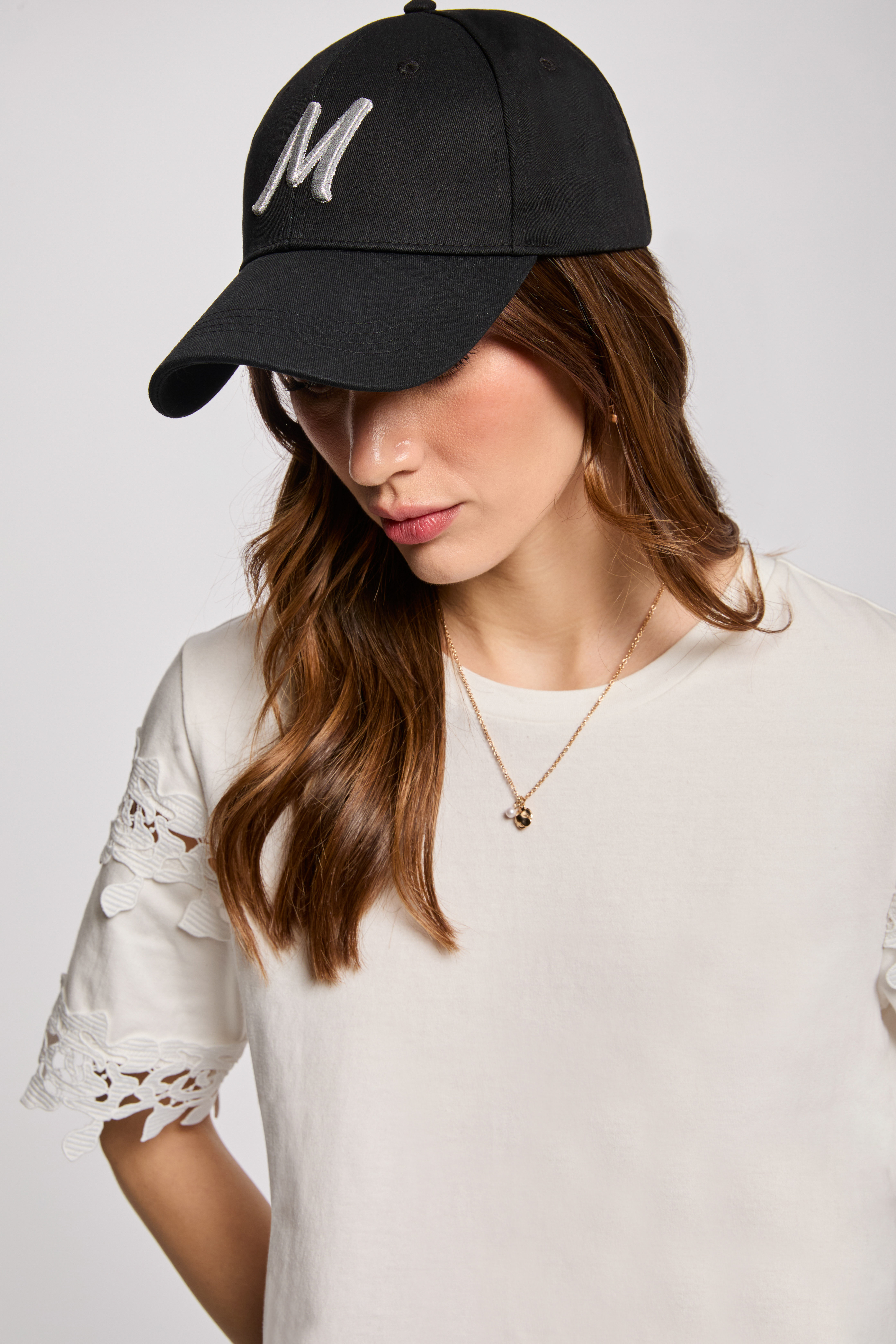 gorra bordada m negro mujer Gorra bordada M negro mujer
