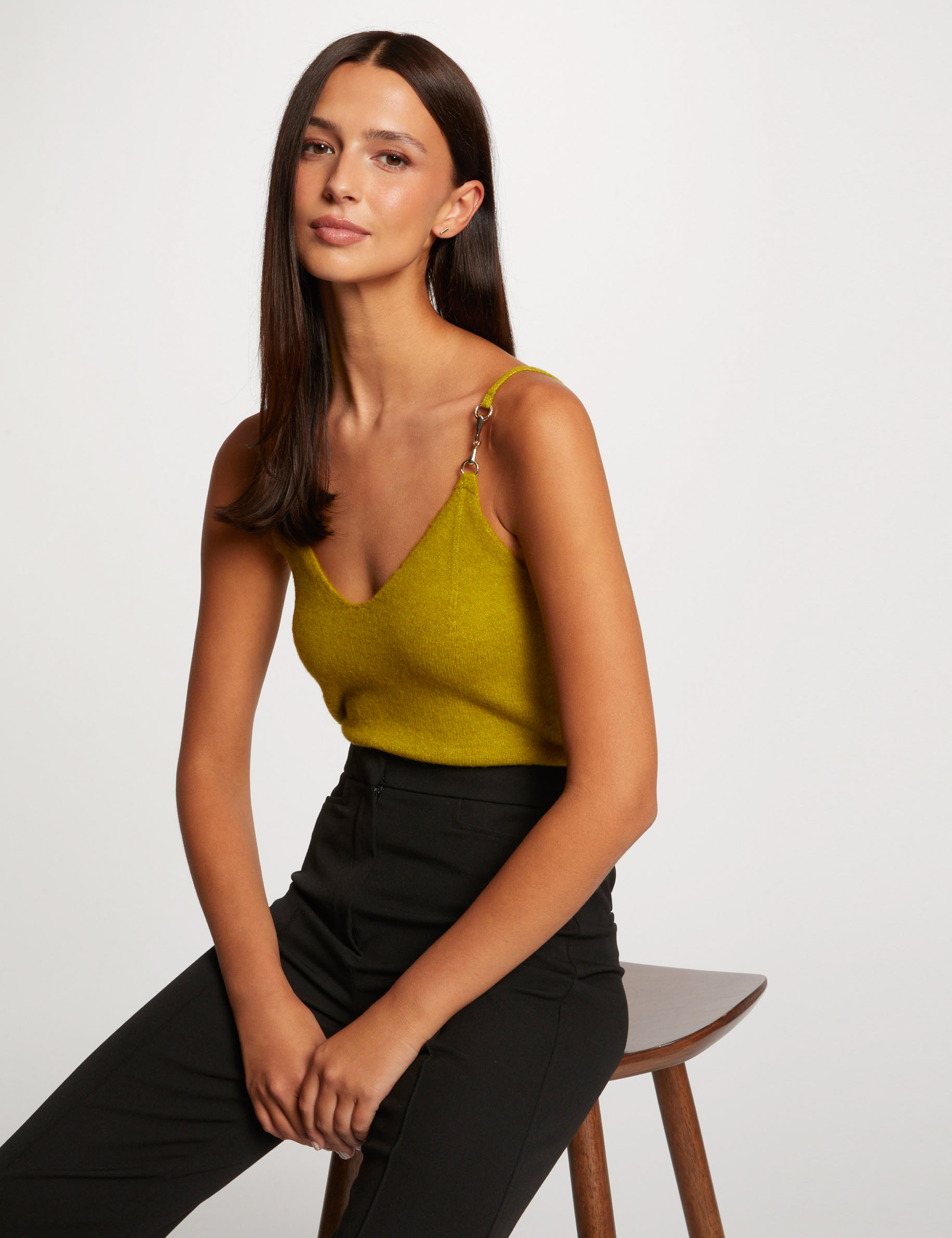 top punto con adornos anis mujer Top punto con adornos anis mujer