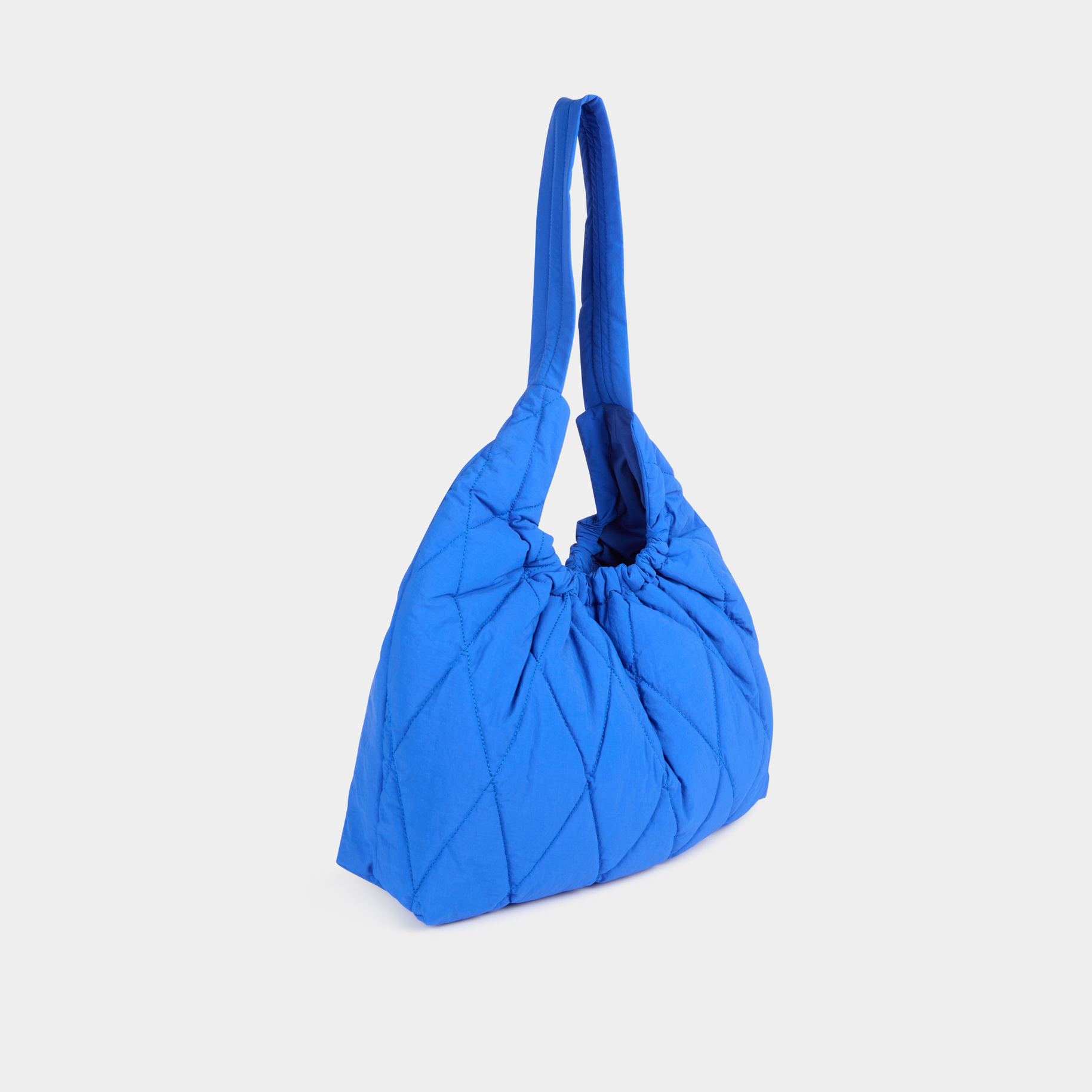 bolso de hombro acolchado azul mujer Bolso de hombro acolchado azul mujer