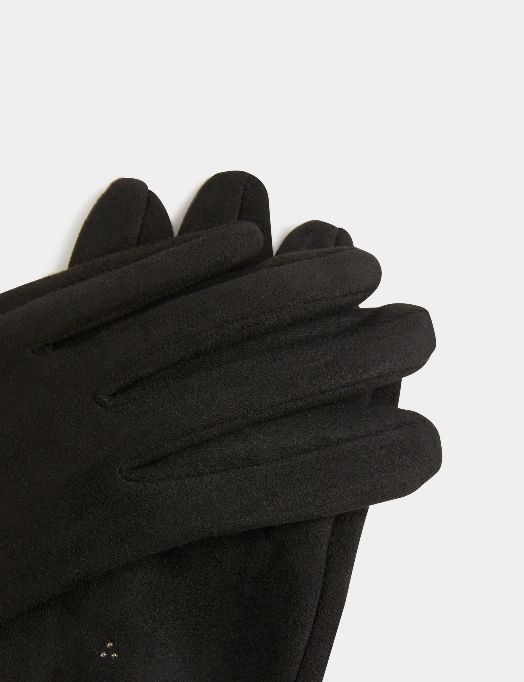 guantes con strass negro mujer Guantes con strass negro mujer