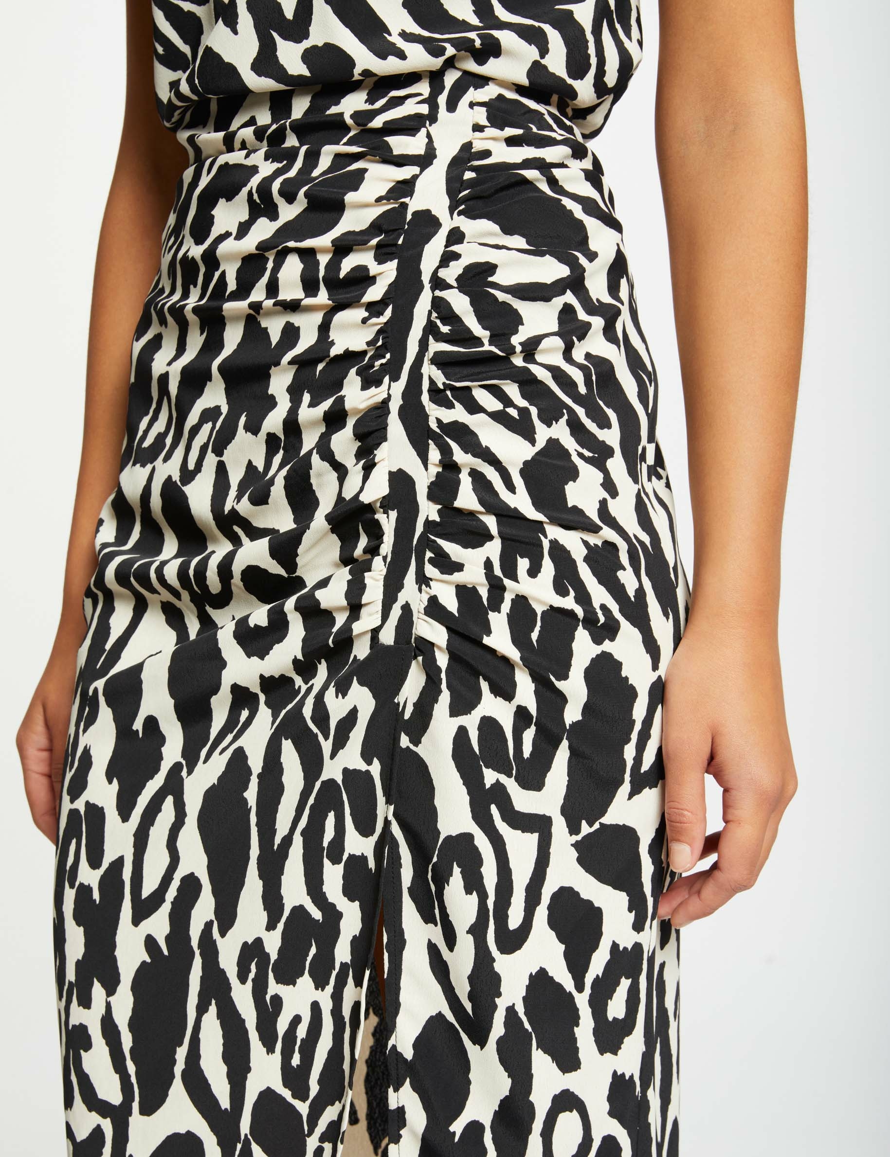 falda midi recta estampado animal multico mujer Falda midi recta estampado animal multico mujer