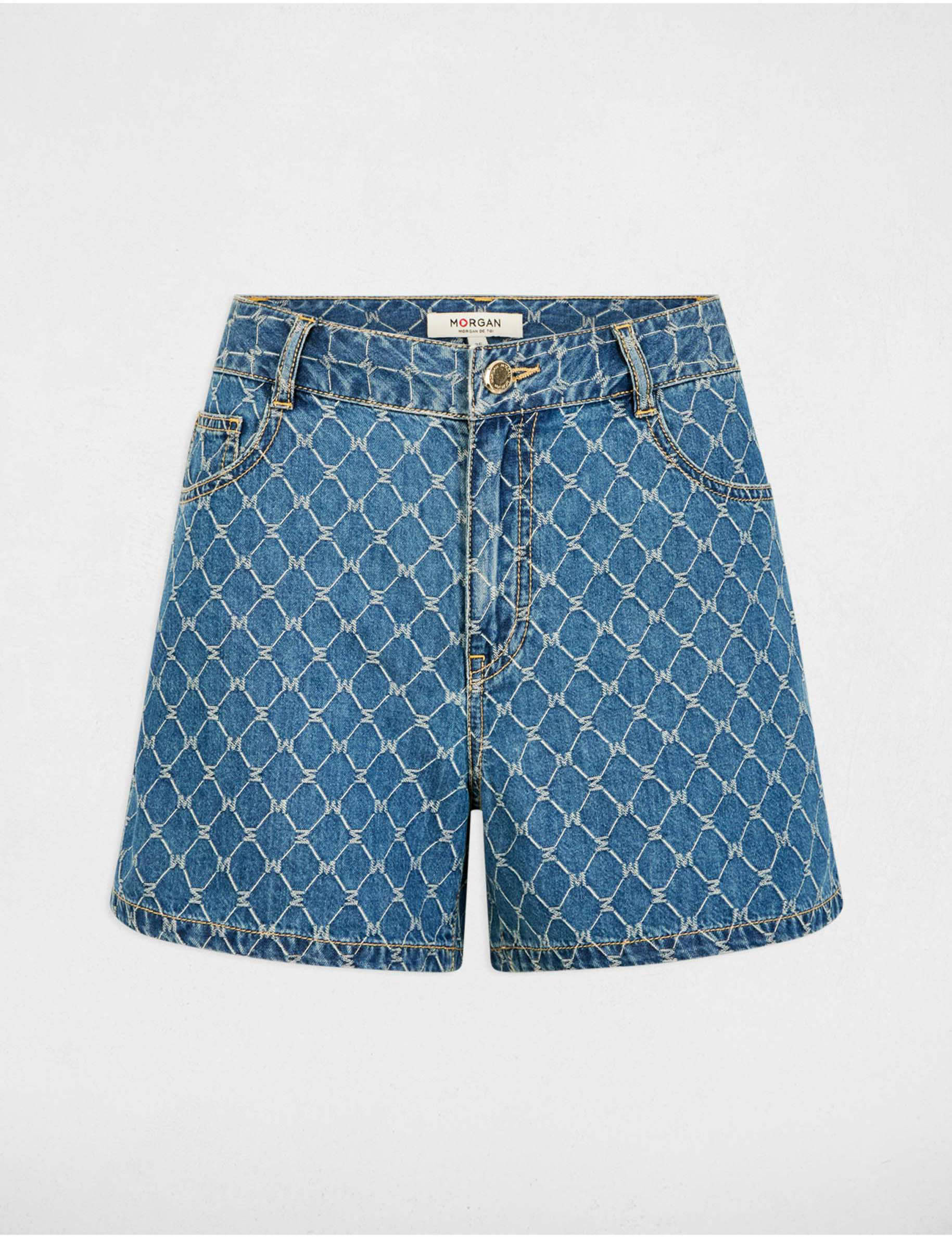 short vaquero talle alto denim stone mujer Short vaquero talle alto denim stone mujer