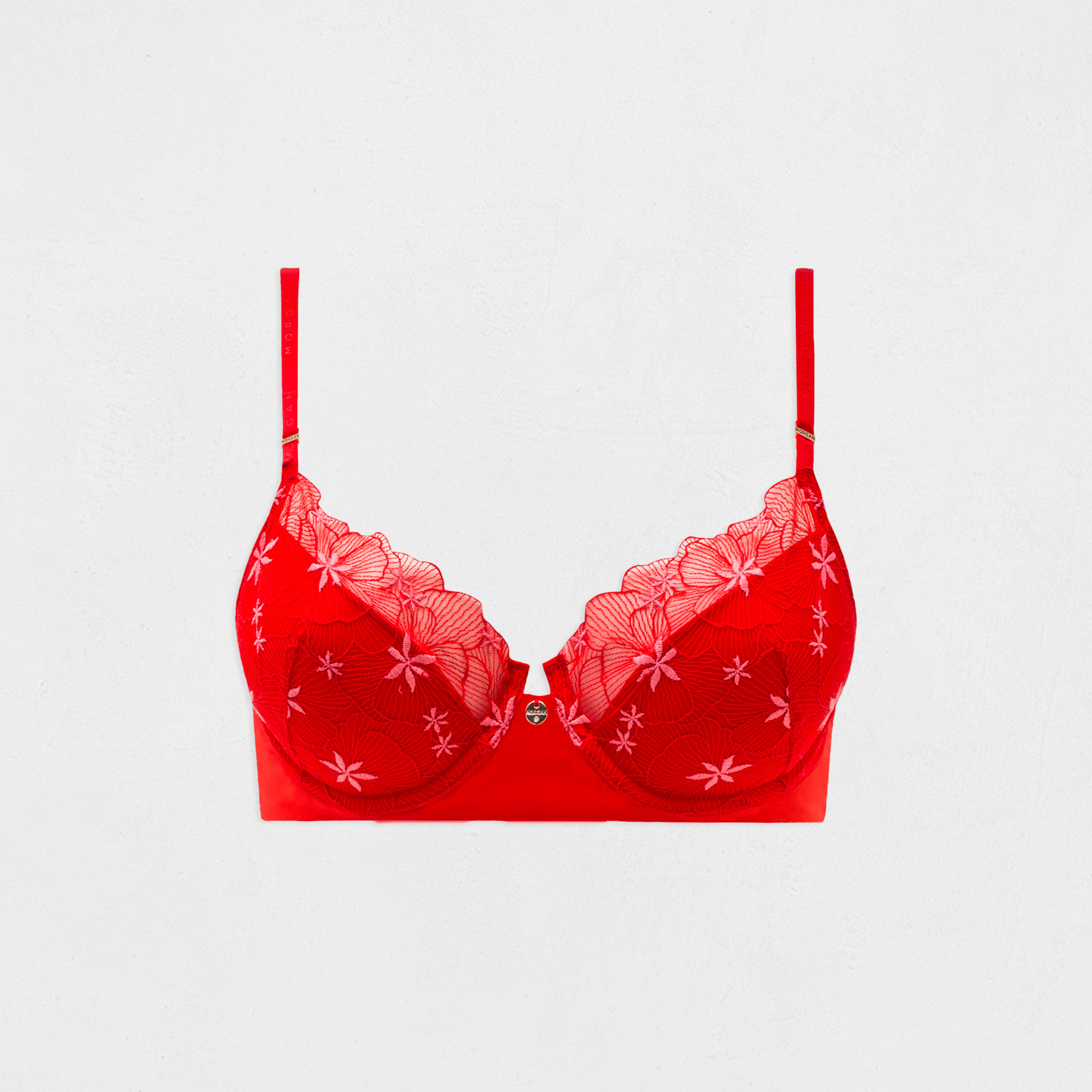 sujetador preformado rojo mujer Sujetador preformado rojo mujer
