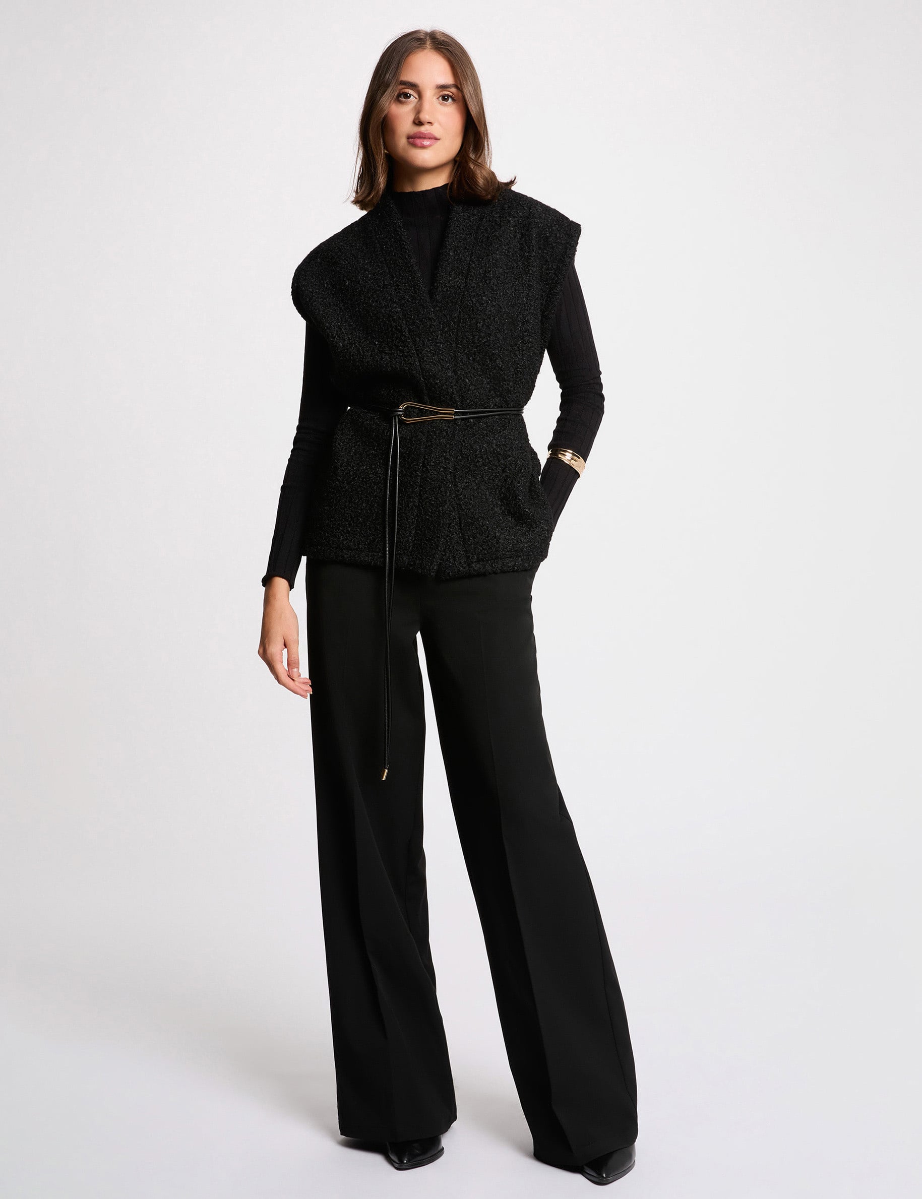 Chaleco negro mujer
