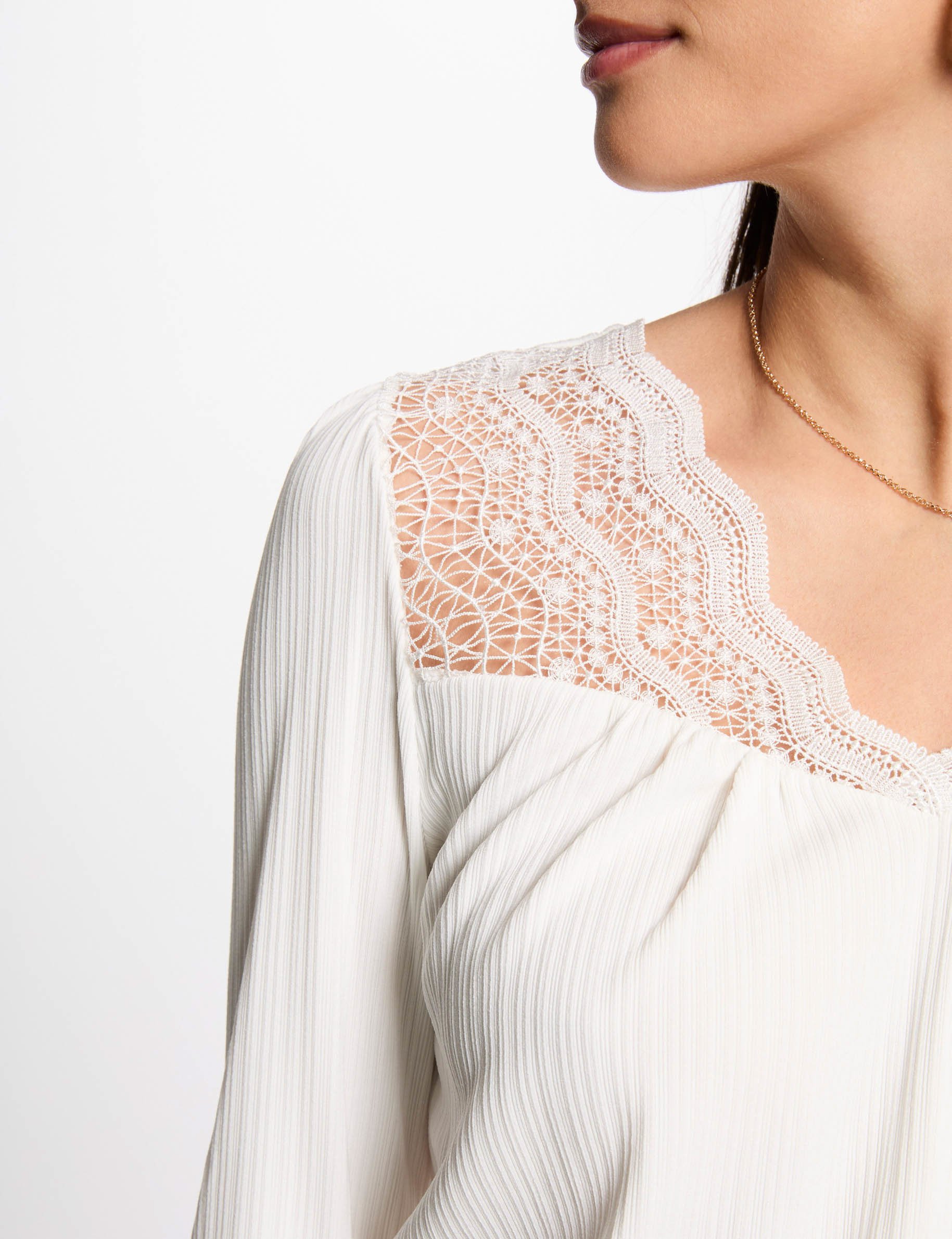 camiseta manga larga blanco mujer Camiseta manga larga blanco mujer