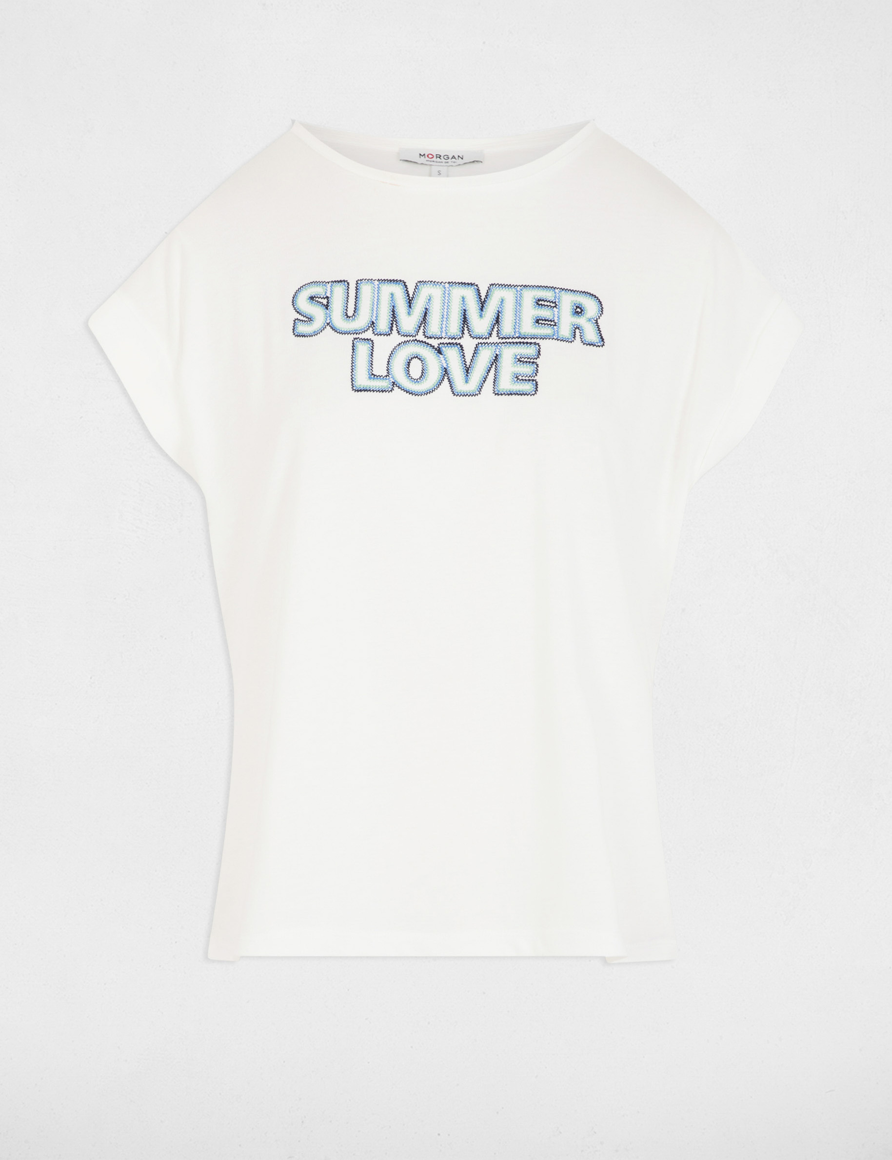 camiseta con mensaje blanco mujer Camiseta con mensaje blanco mujer