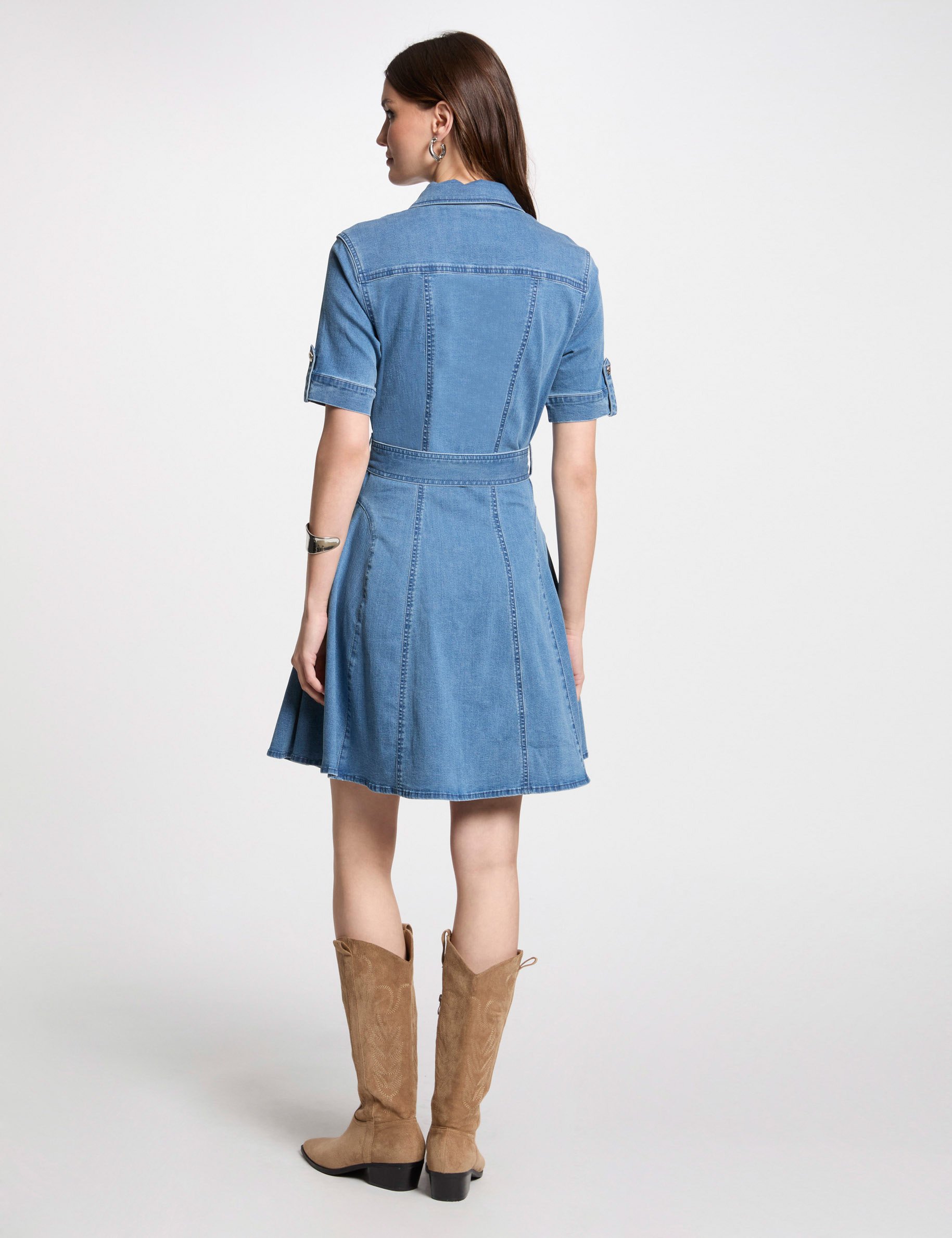 vestido corto vaquero denim stone mujer Vestido corto vaquero denim stone mujer