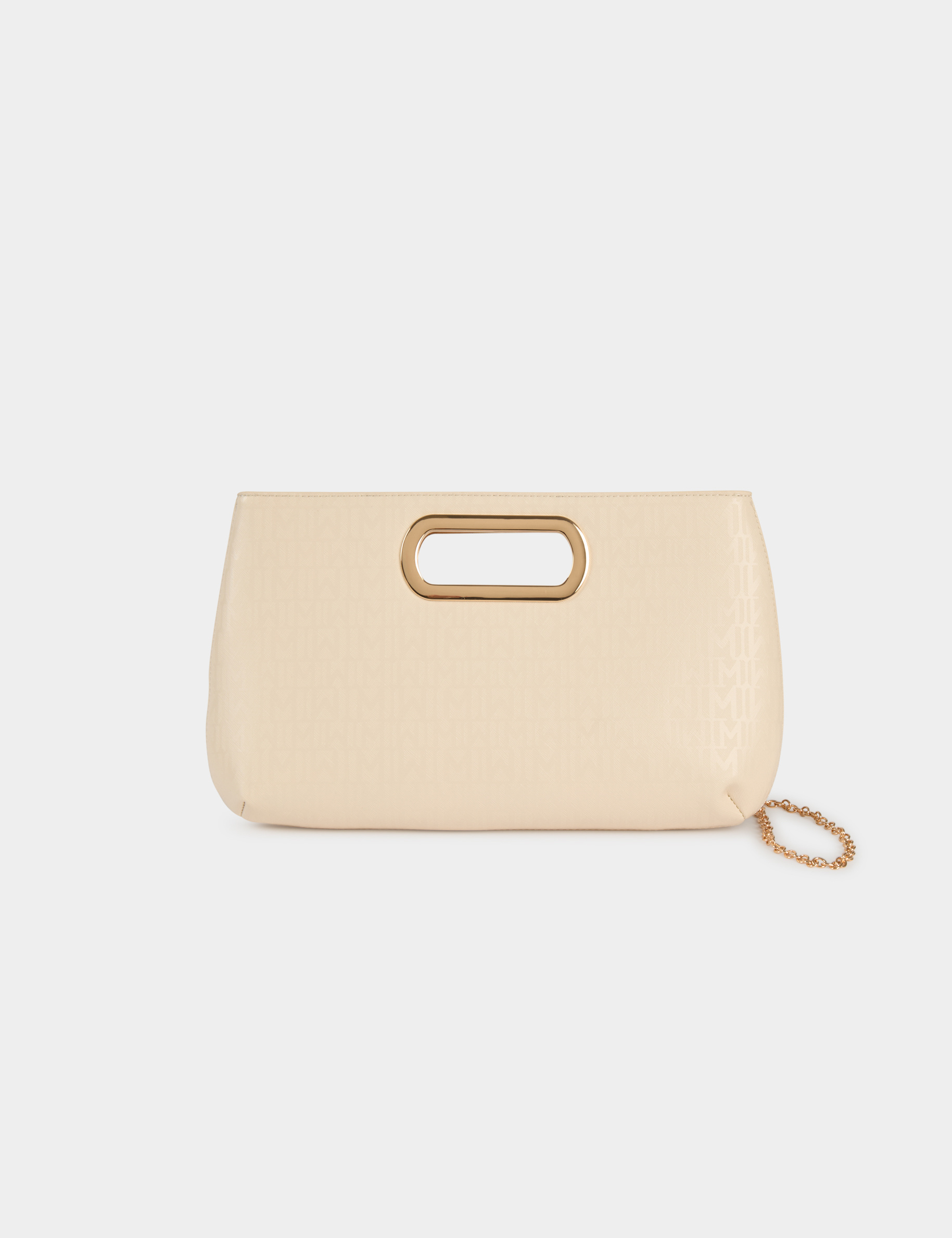 Bolso de polipiel marfil mujer