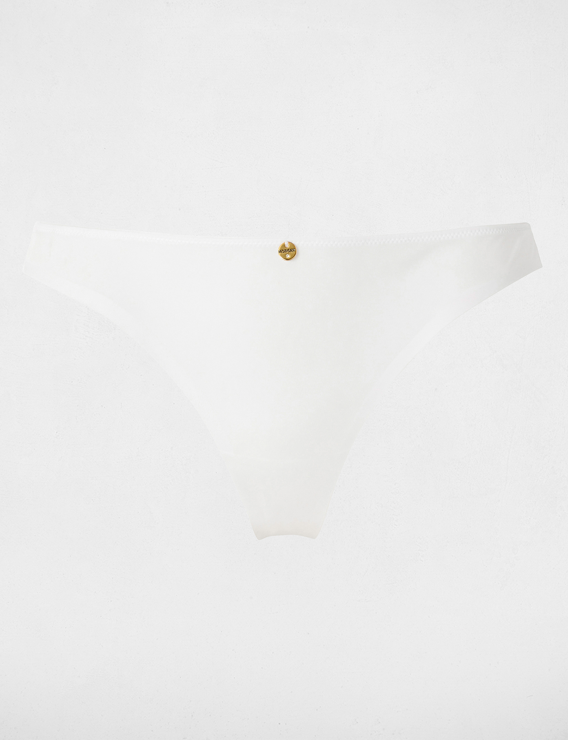 Braguita de encaje de tiro bajo blanco mujer