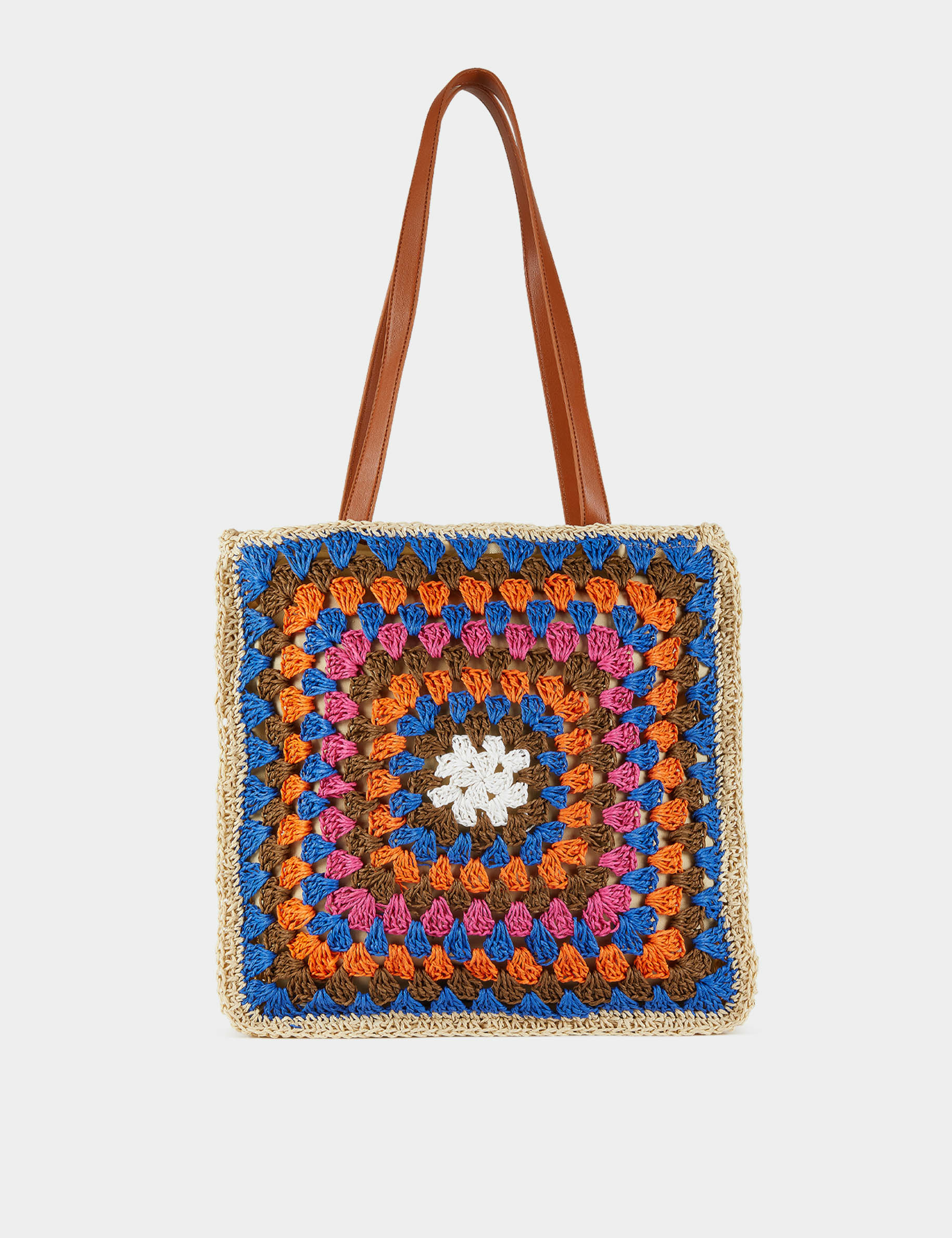 bolso de la cesta efecto trenzado multico mujer Bolso de la cesta efecto trenzado multico mujer