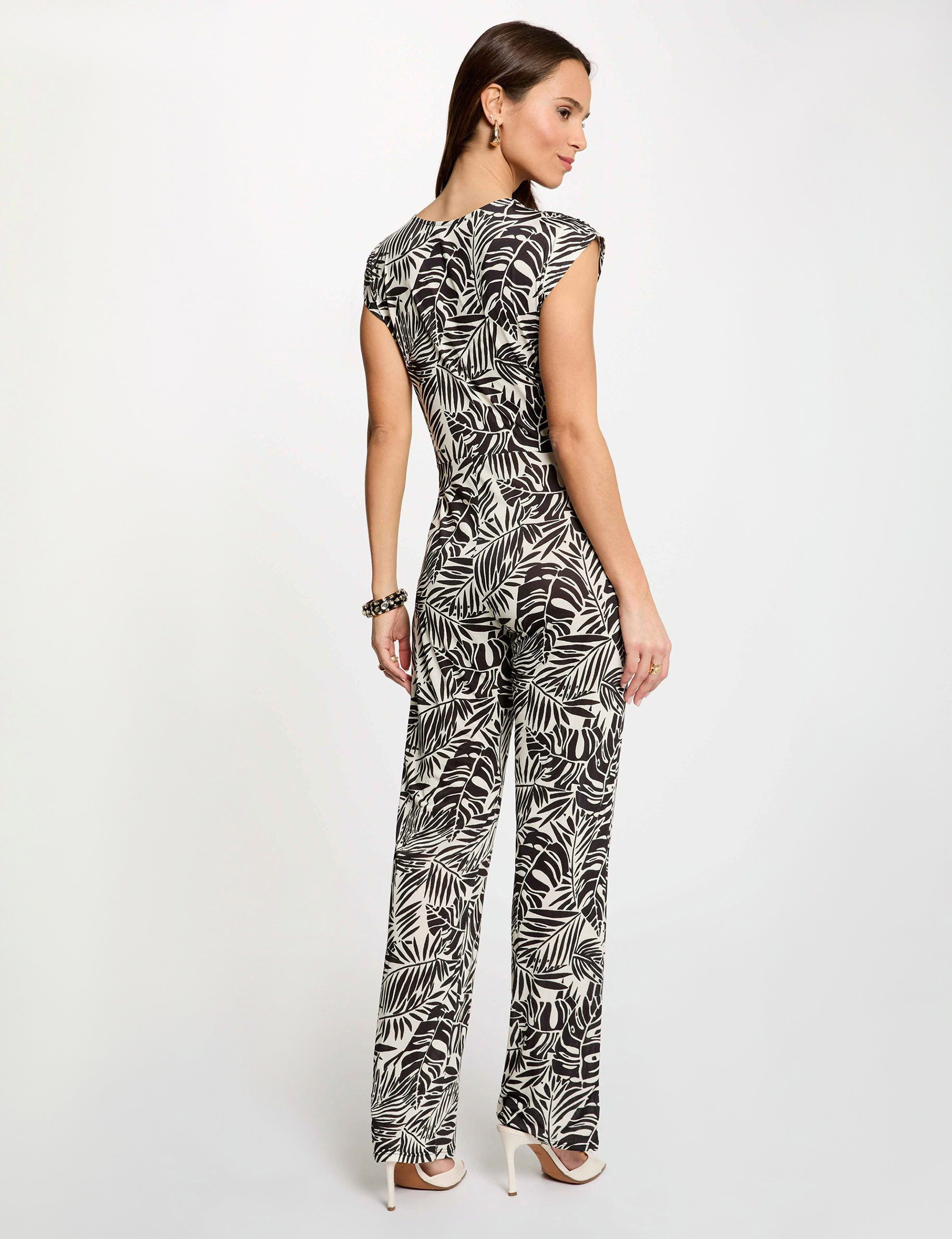 Mono ajustado con escote multicolor mujer