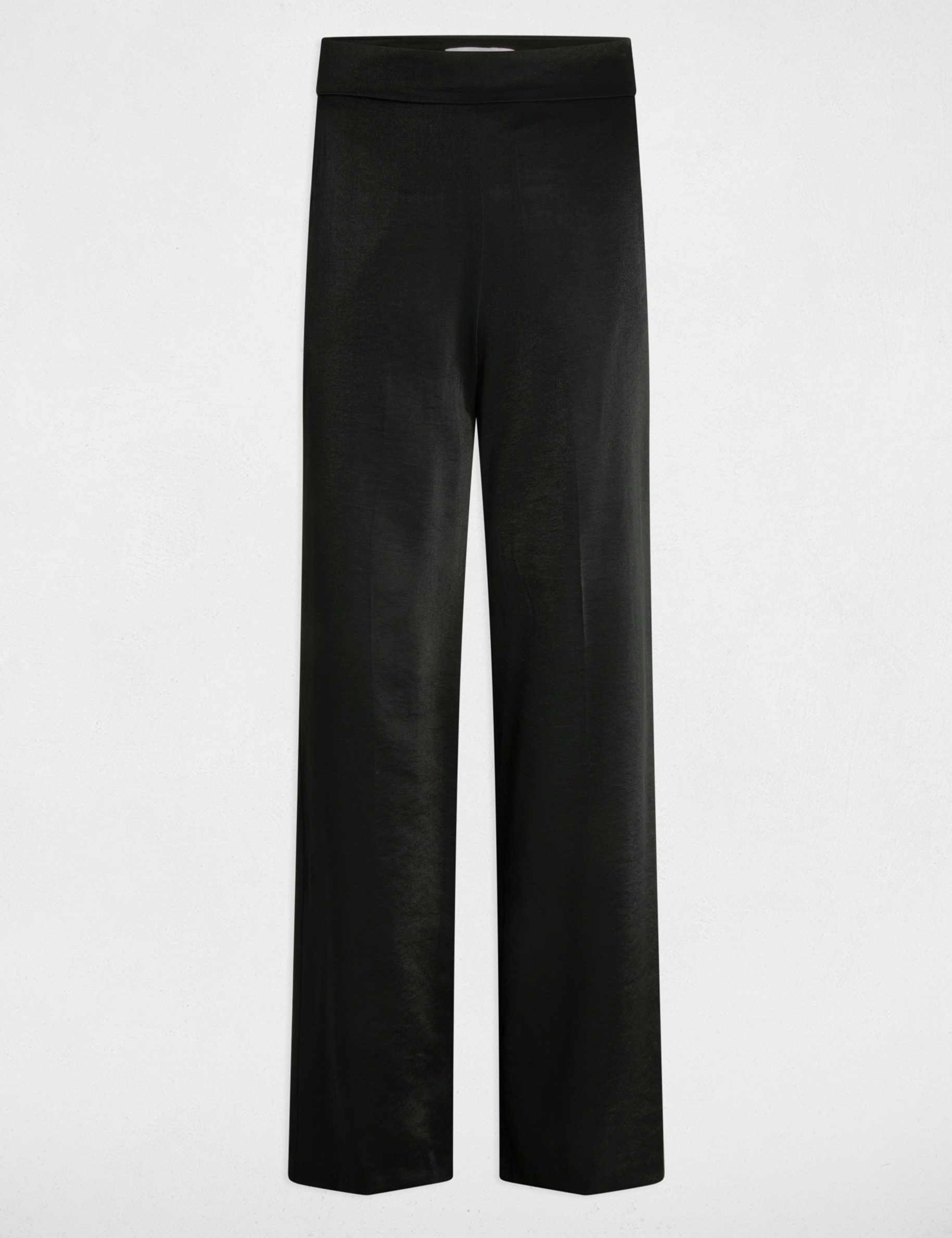 Pantalón pernera ancha holgado negro mujer