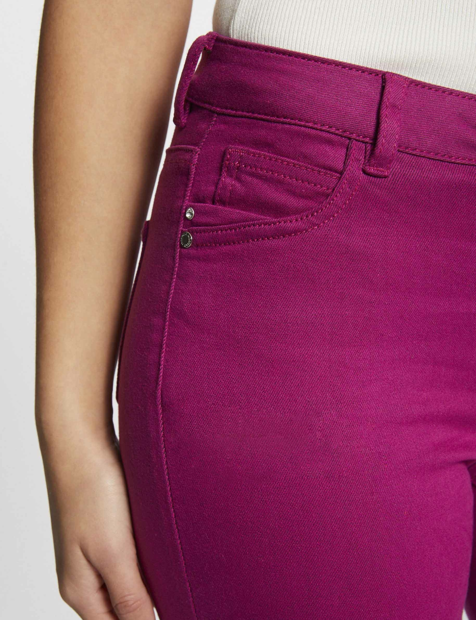 Pantalón skinny talle bajo frambuesa mujer Pantalón skinny talle bajo frambuesa mujer