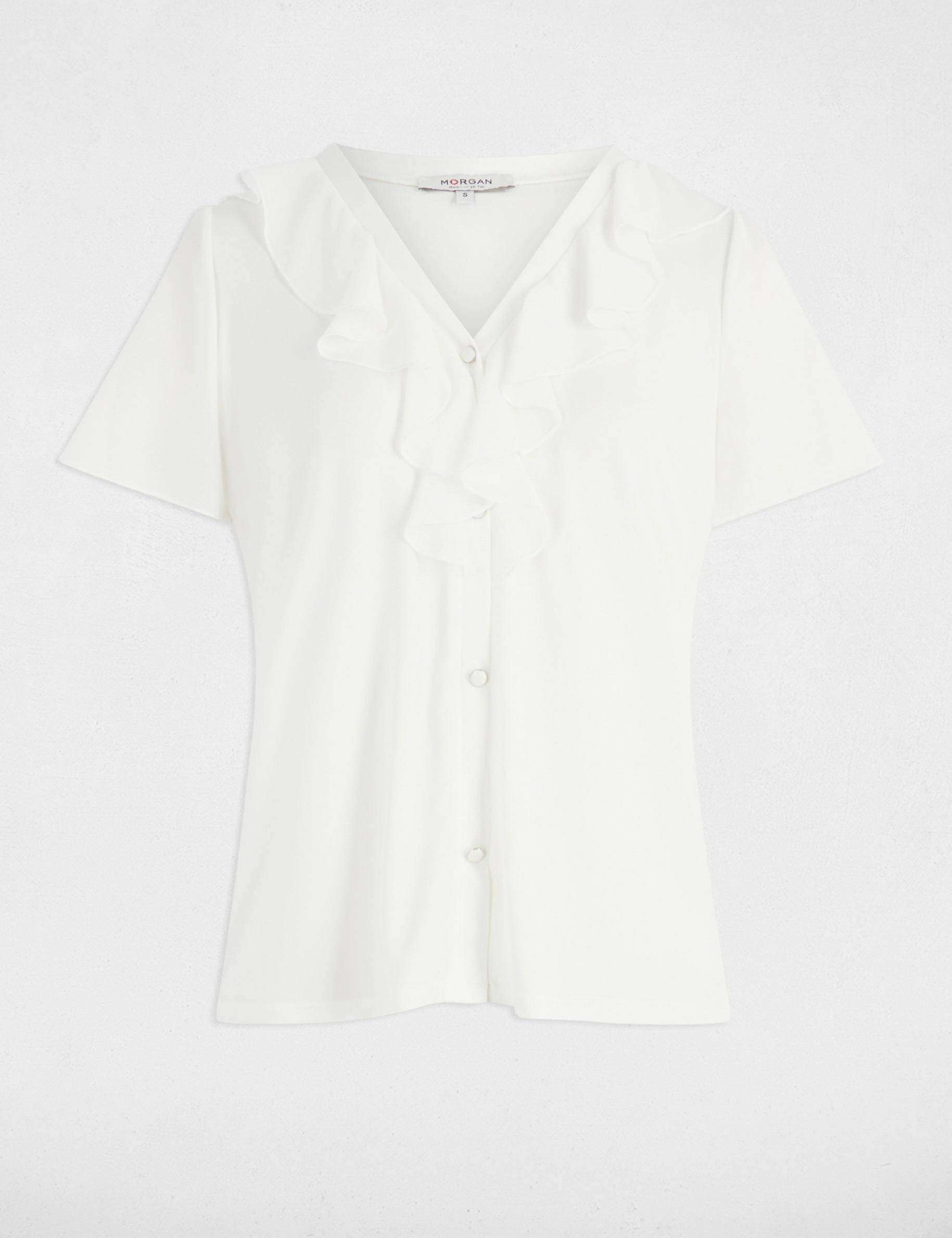 camiseta manga corta blanco mujer Camiseta manga corta blanco mujer