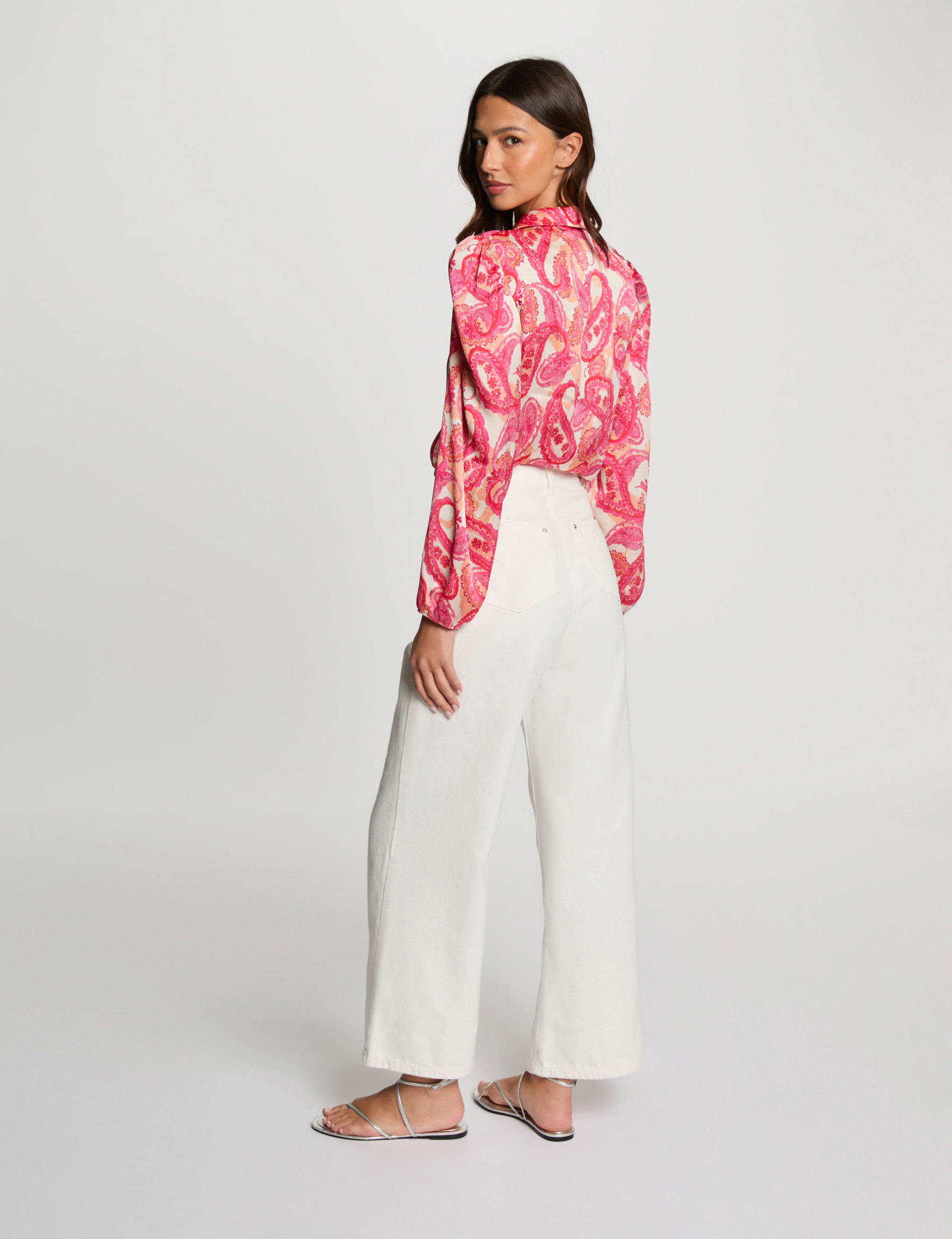 blusa manga larga multicolor mujer Blusa manga larga multicolor mujer