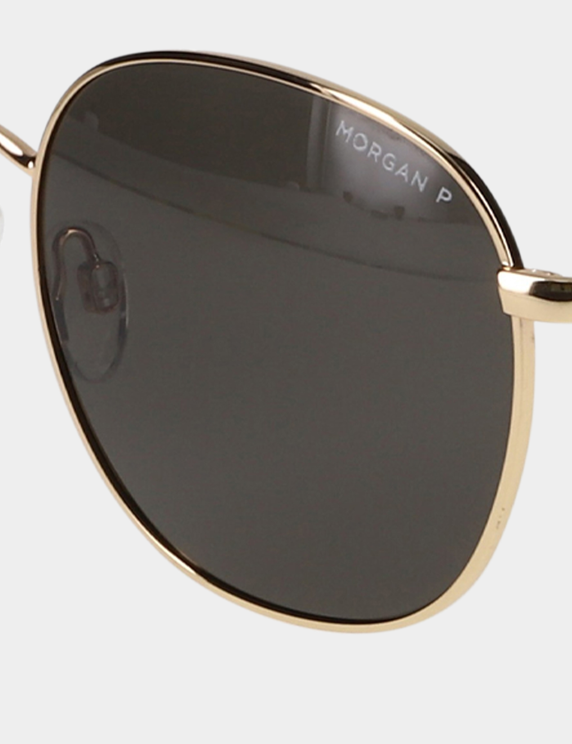 Gafas de sol redondeadas beige mujer