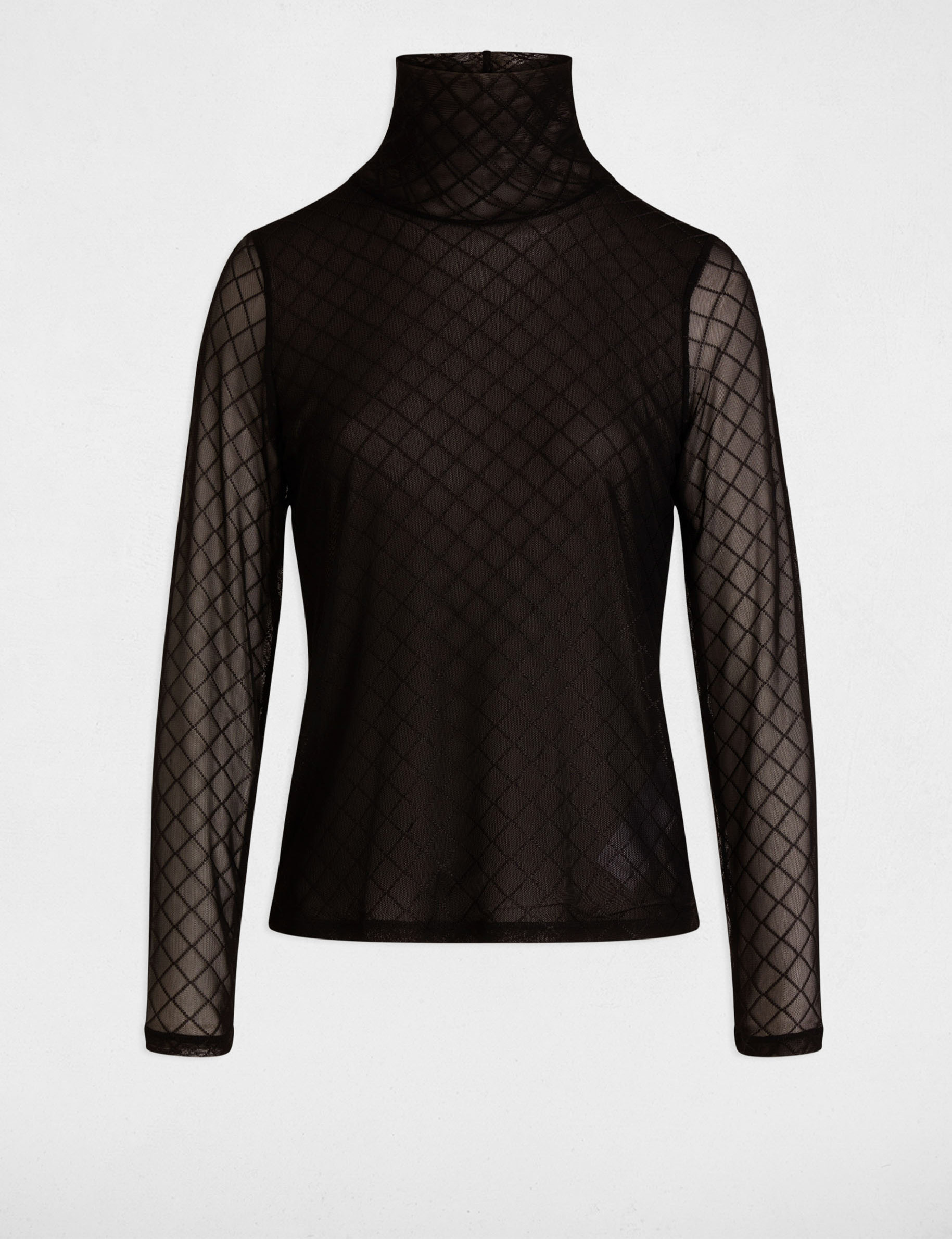 Camiseta manga larga negro mujer