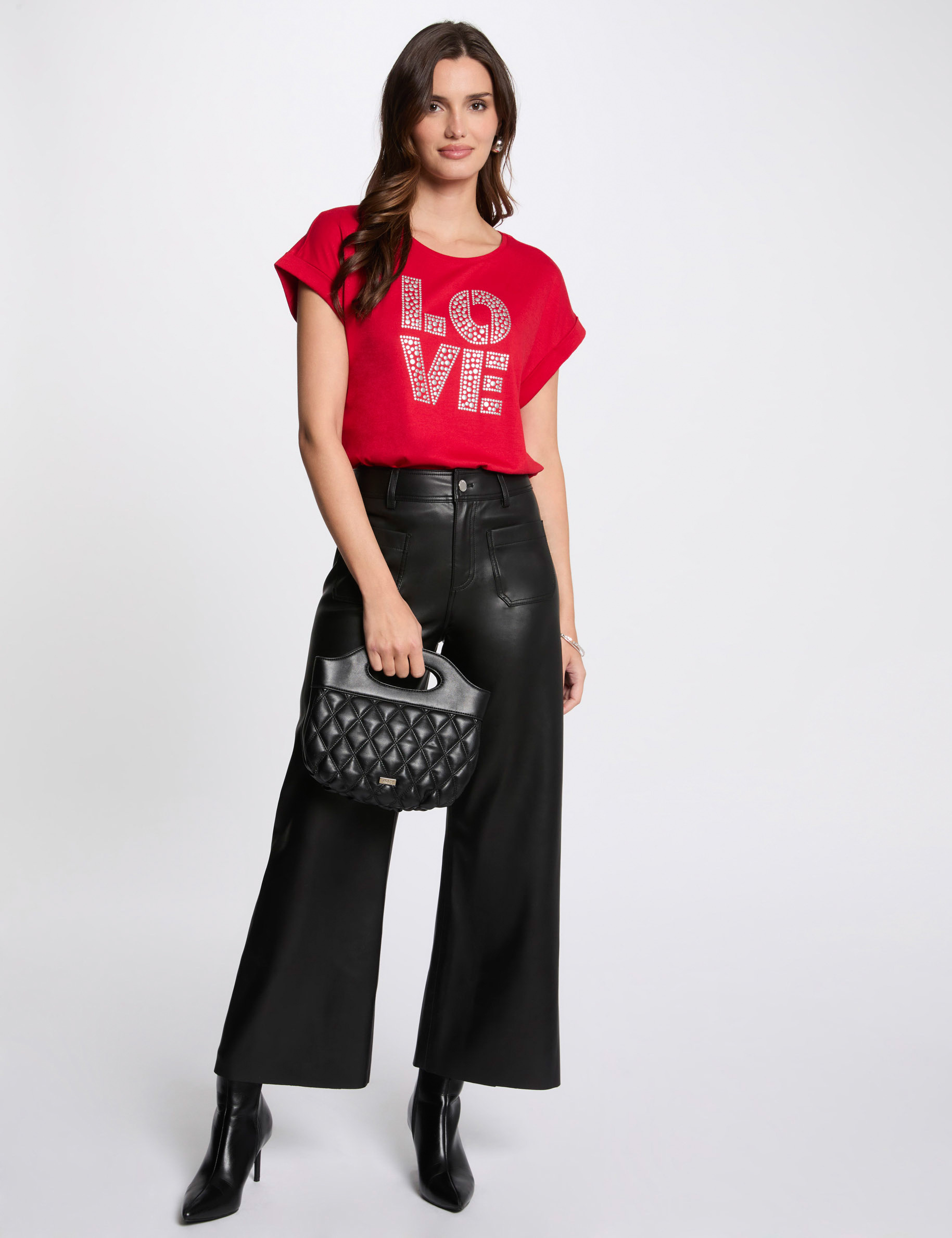 camiseta con mensaje rojo mujer Camiseta con mensaje rojo mujer