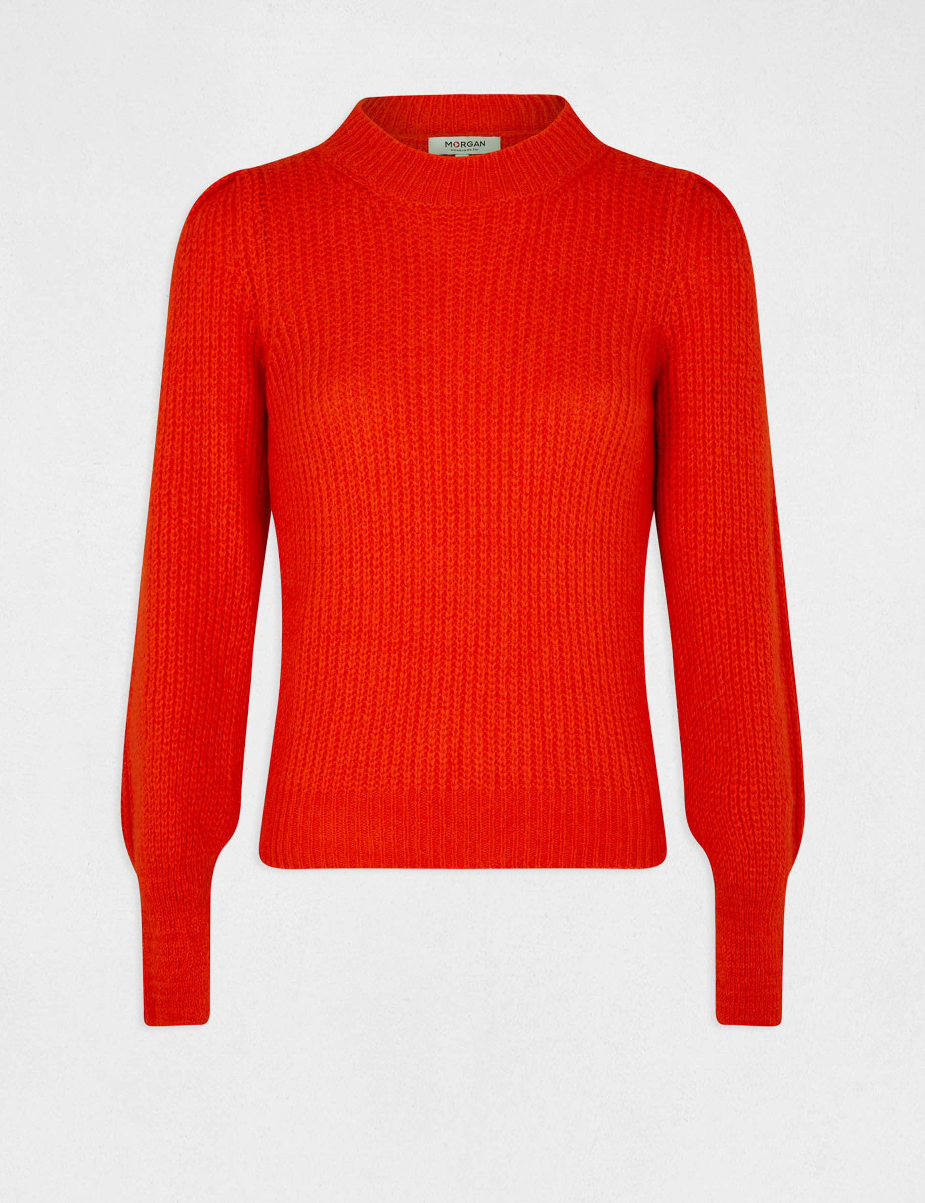 jersey manga larga con cuello alto orange mujer Jersey manga larga con cuello alto orange mujer