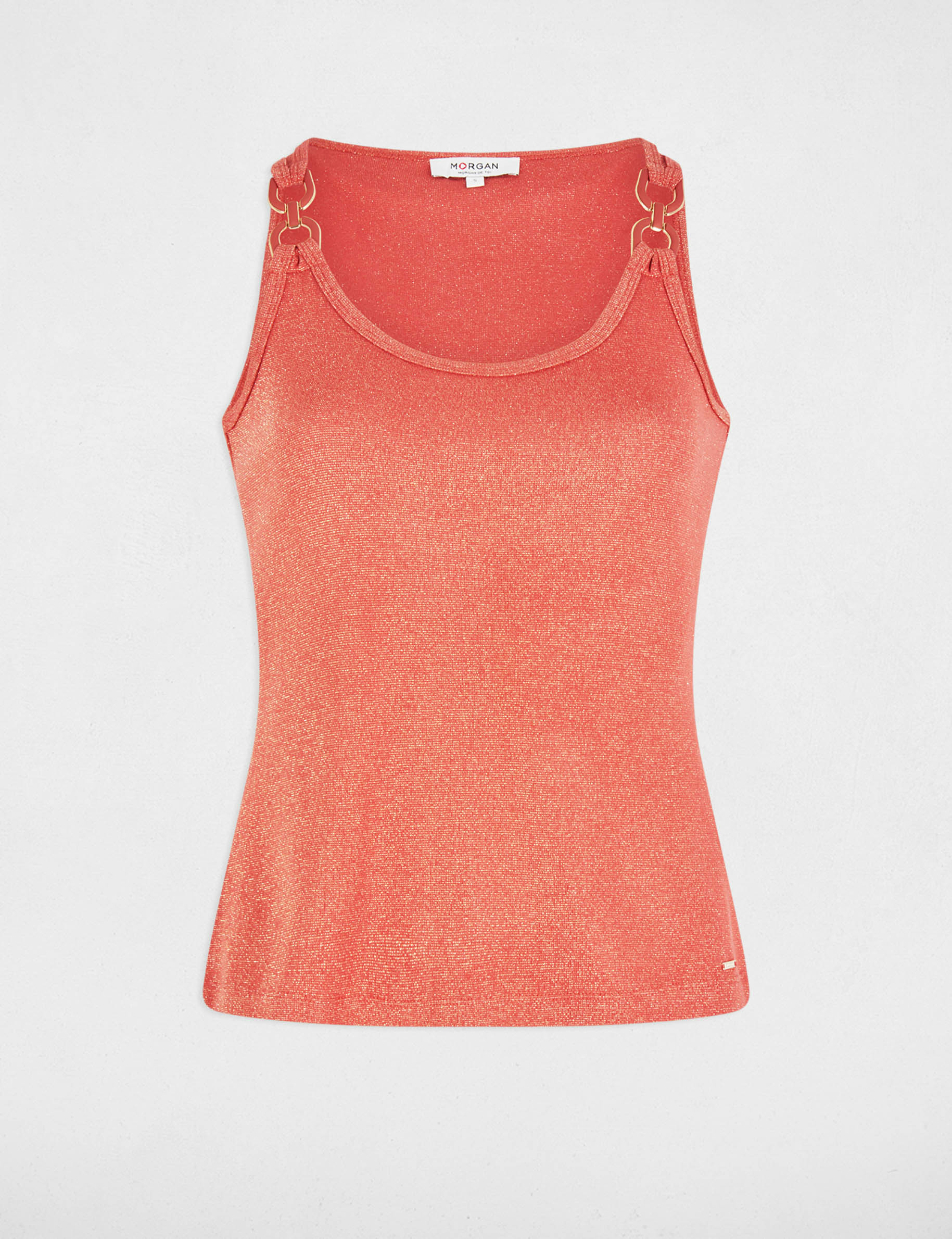 top sin manga naranja oscuro mujer Top sin manga naranja oscuro mujer