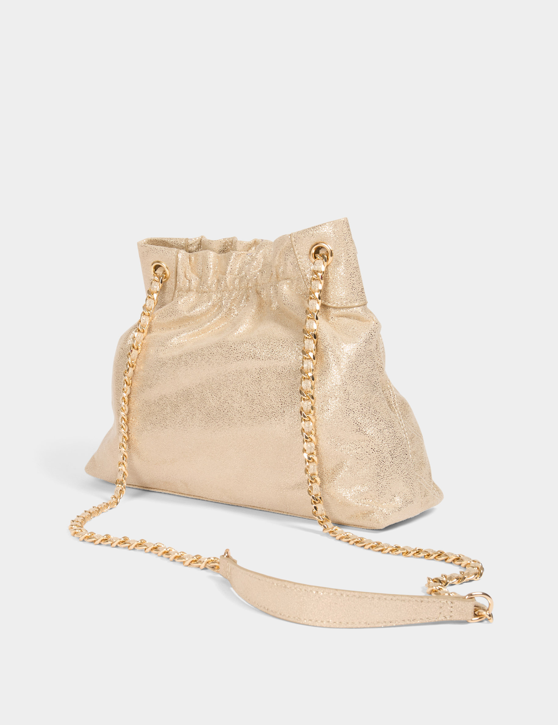 bolso metalizado amarillo oro mujer Bolso metalizado amarillo oro mujer