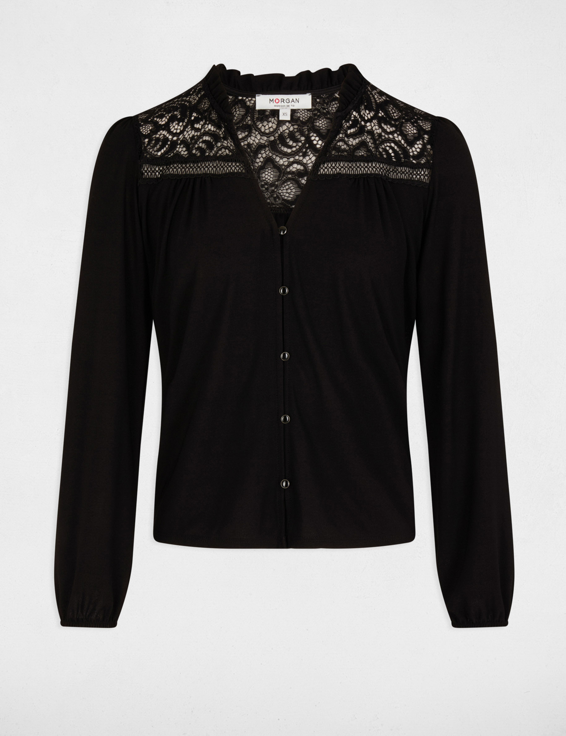 camiseta manga larga negro mujer Camiseta manga larga negro mujer