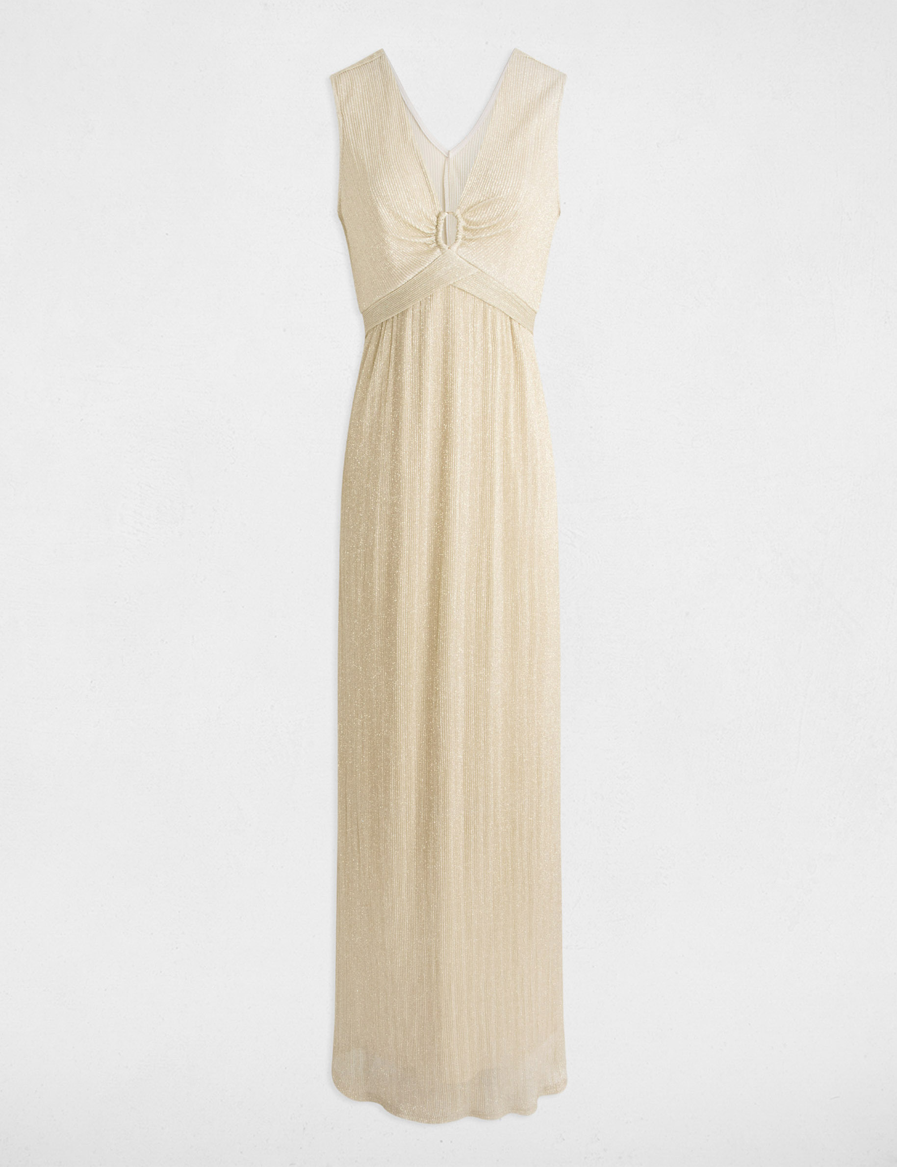 vestido largo recto amarillo oro mujer Vestido largo recto amarillo oro mujer