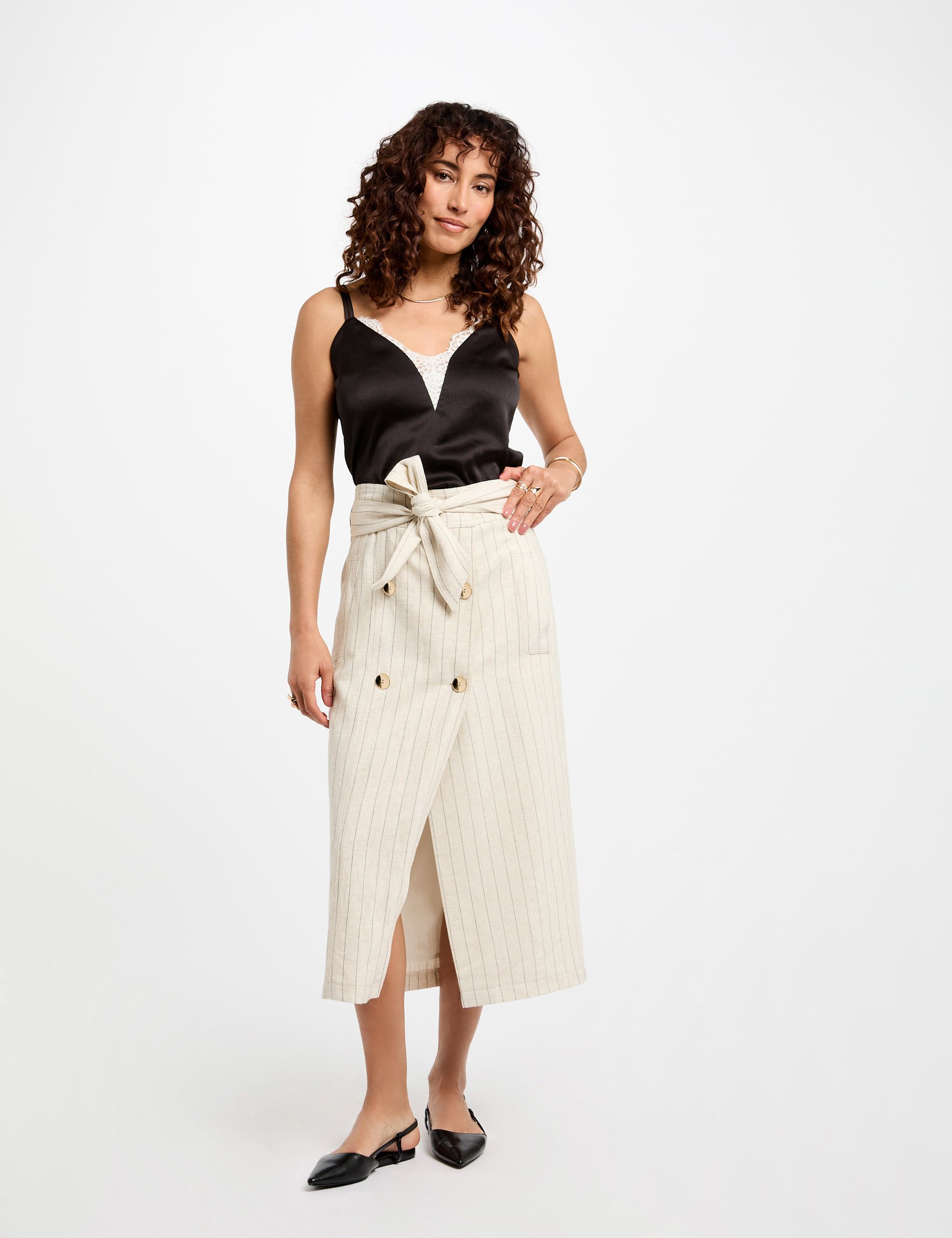 Top tirantes finos negro mujer