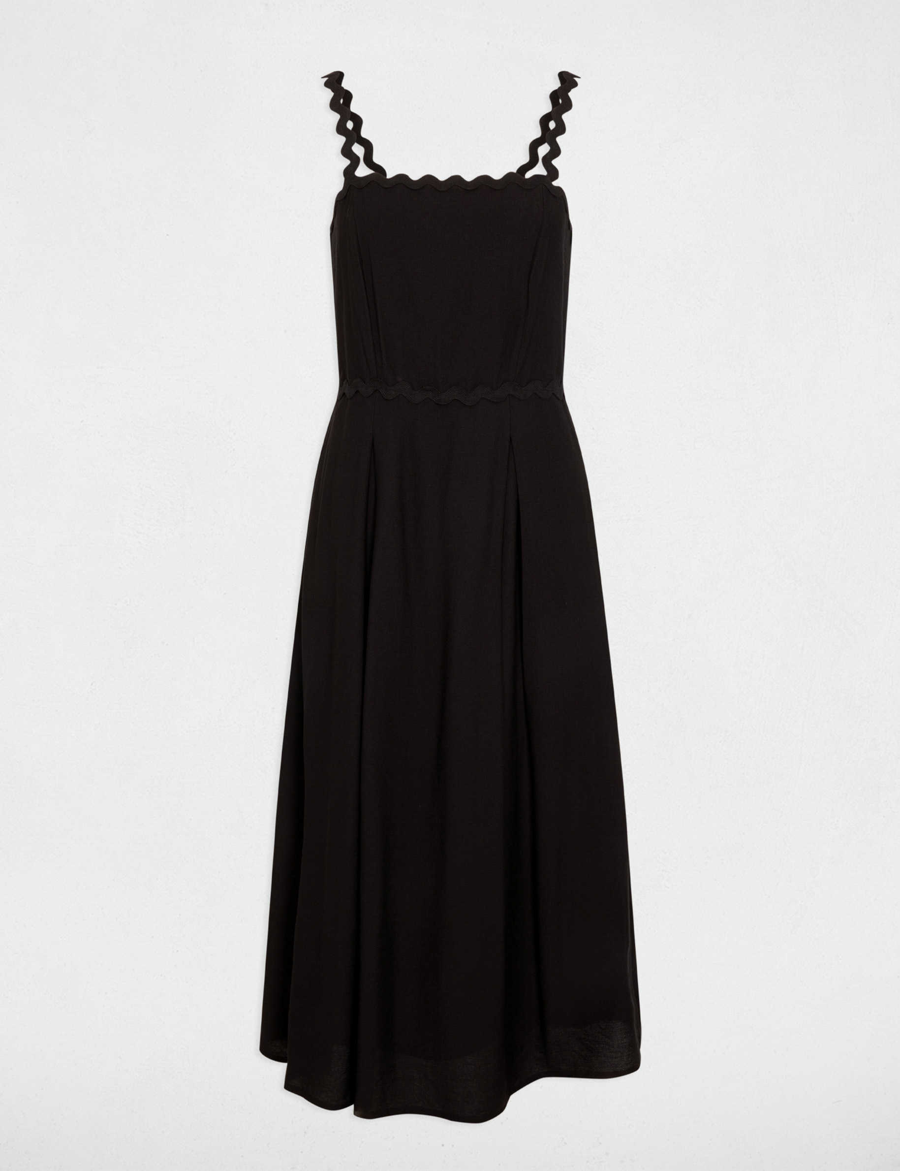 vestido ajustado tirantes fantasia negro mujer Vestido ajustado tirantes fantasía negro mujer