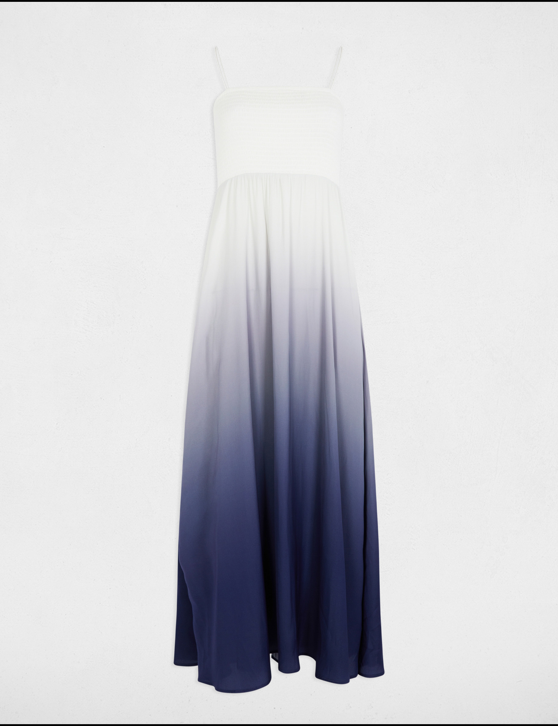 vestido largo recto holgado multicolor mujer Vestido largo recto holgado multicolor mujer