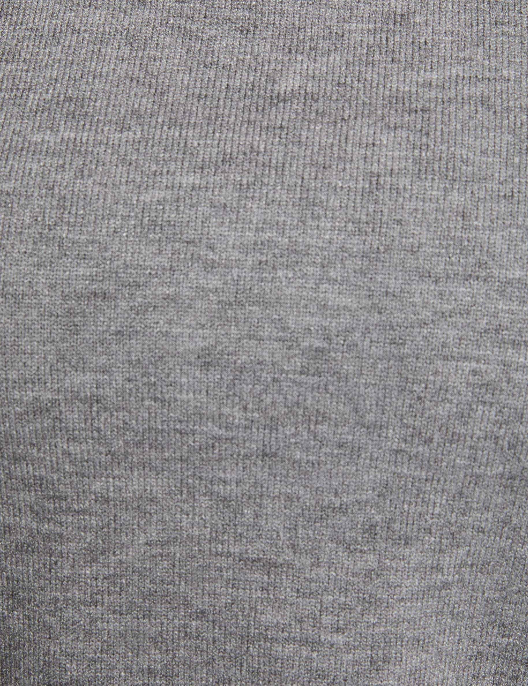 Jersey con cuello vuelto gris claro mujer