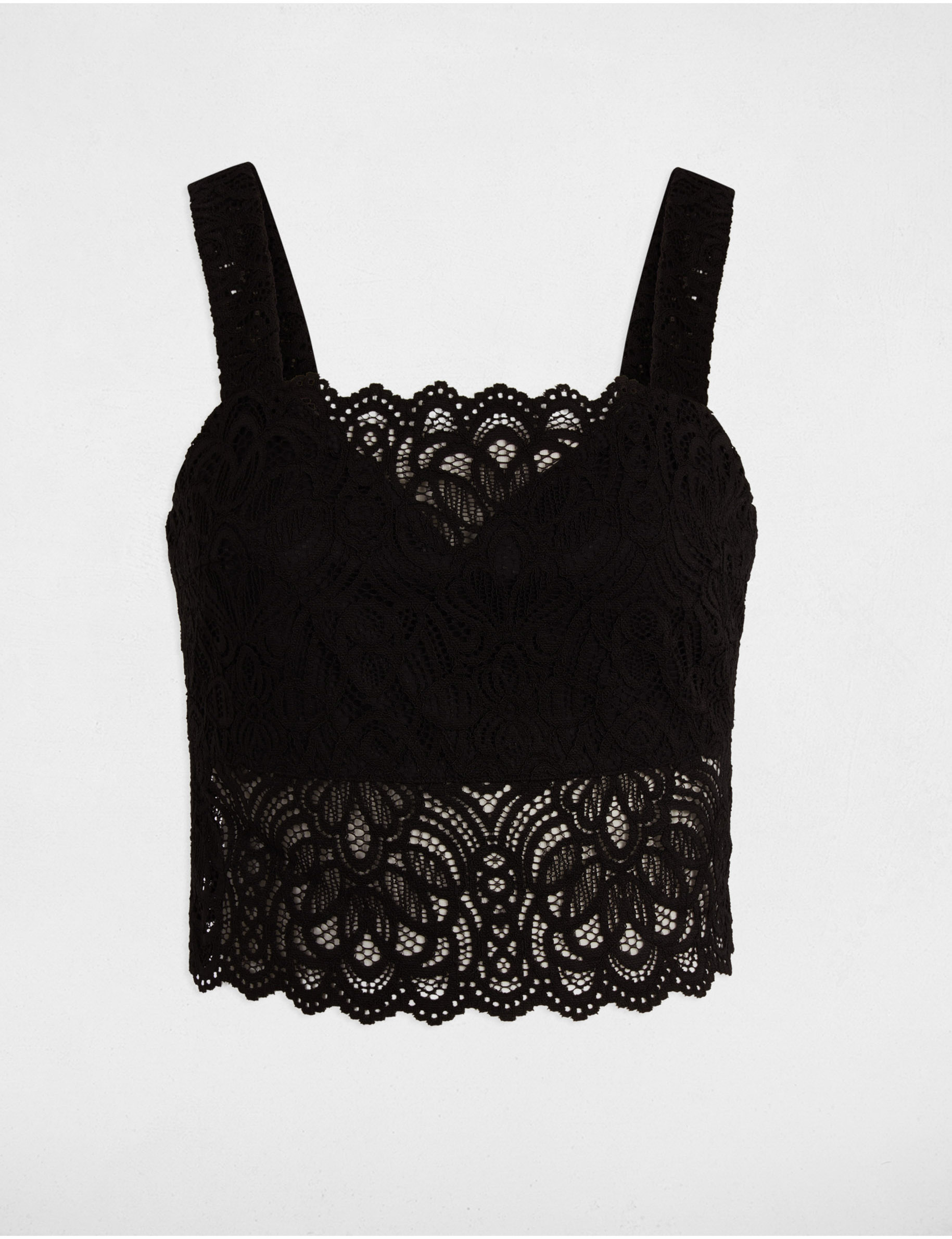 top tirantes anchos negro mujer Top tirantes anchos negro mujer