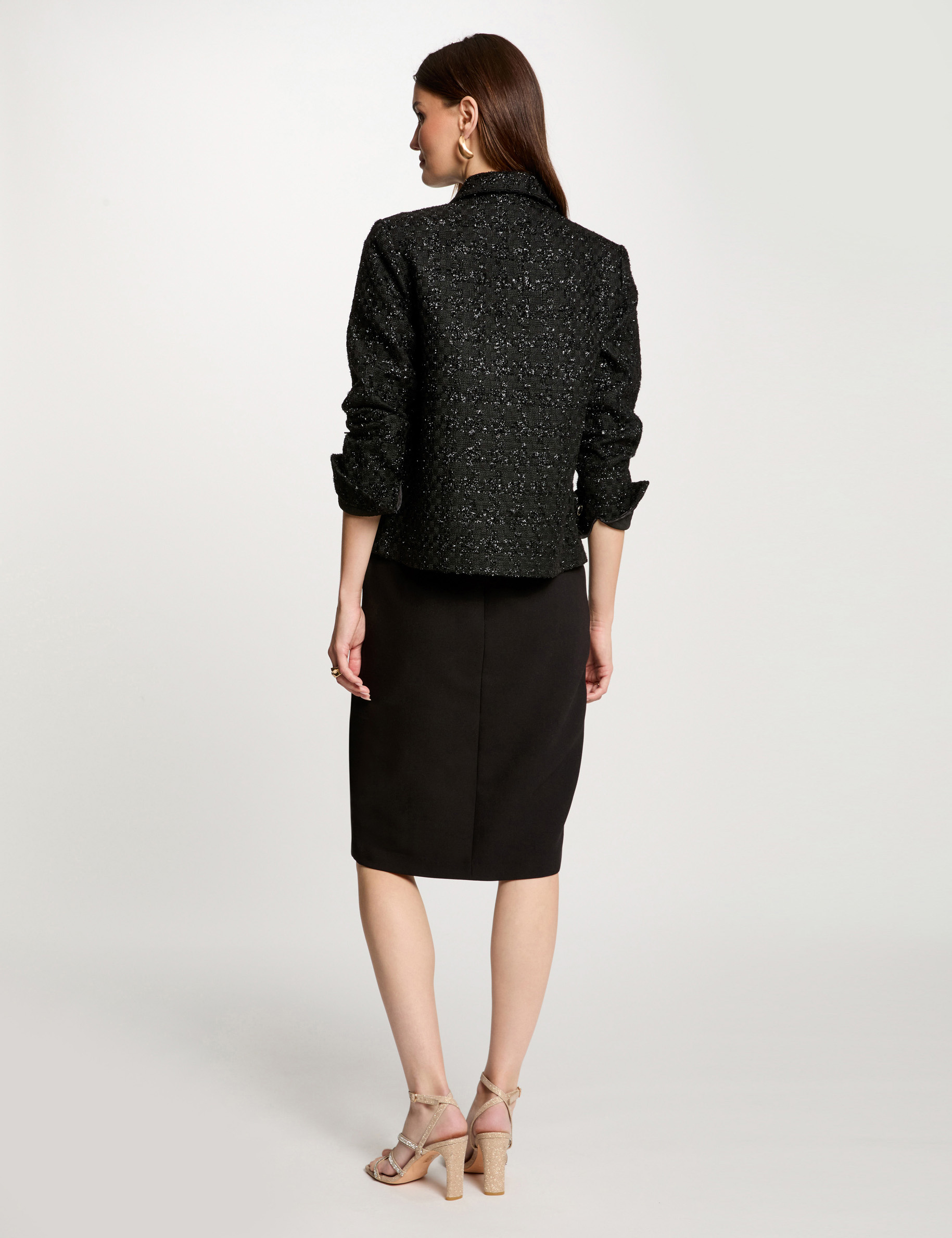 Morgan JRINO - Falda Acampanada - Noir/negro