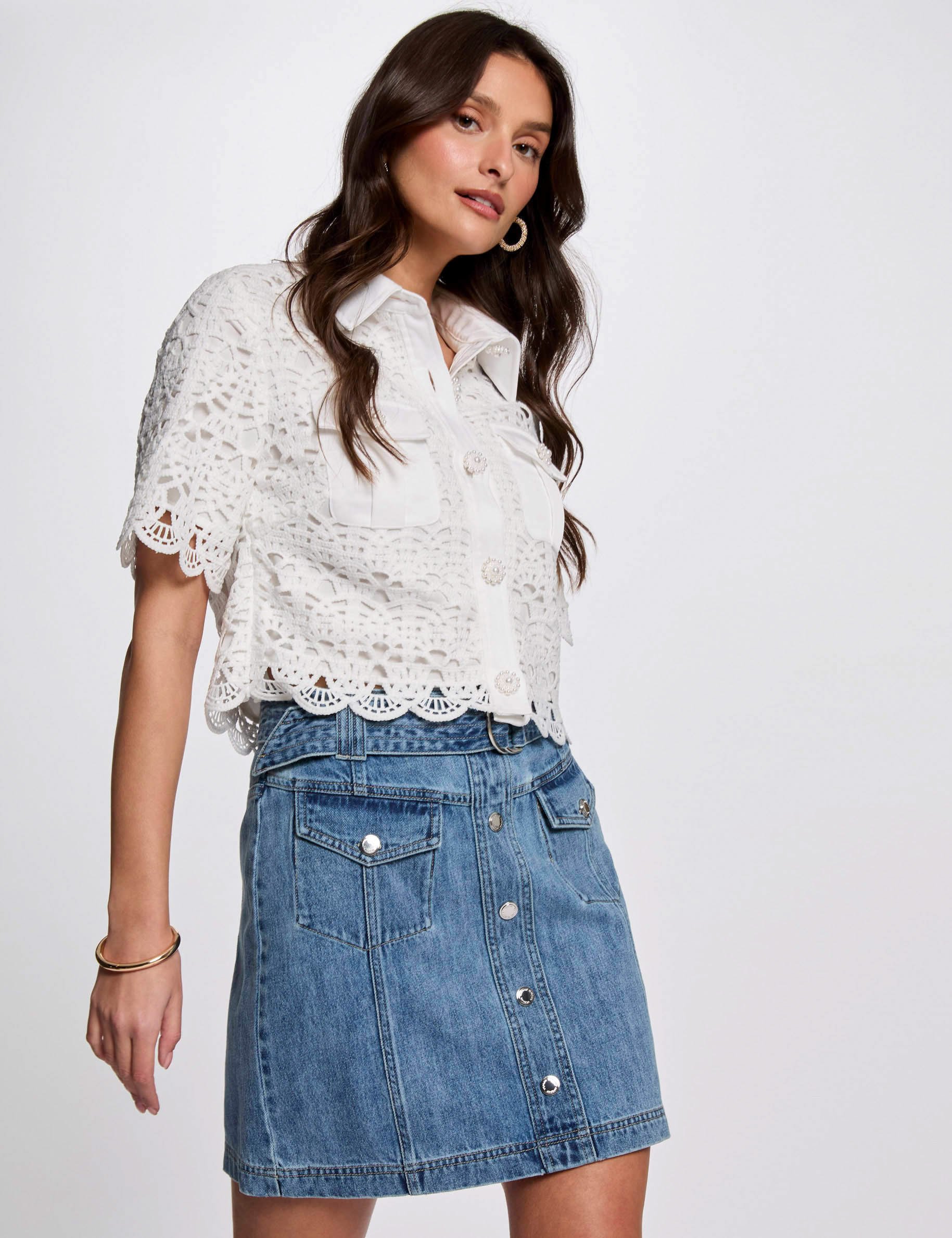 falda vaquero corta denim stone mujer Falda vaquero corta denim stone mujer