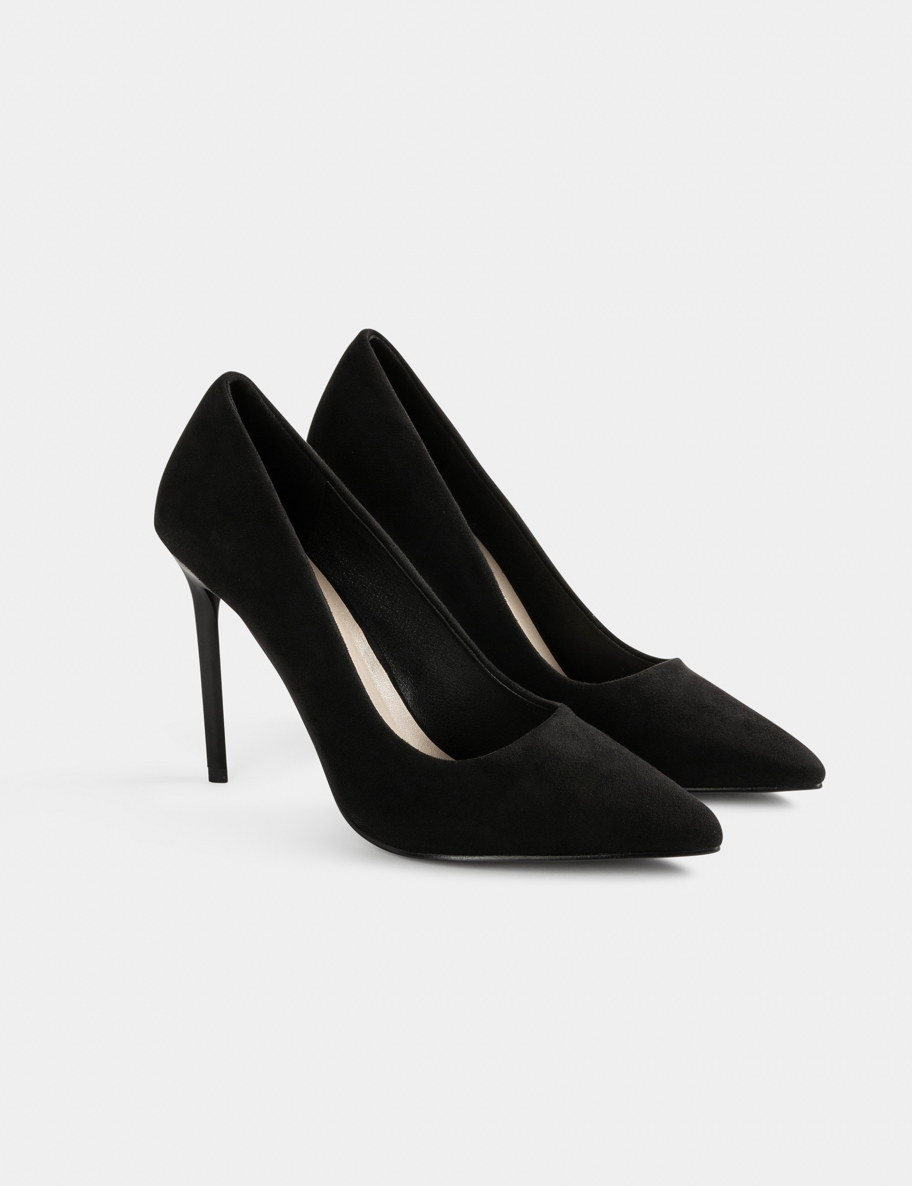 Zapatos de tacones de aguja negro mujer Zapatos de tacones de aguja negro mujer