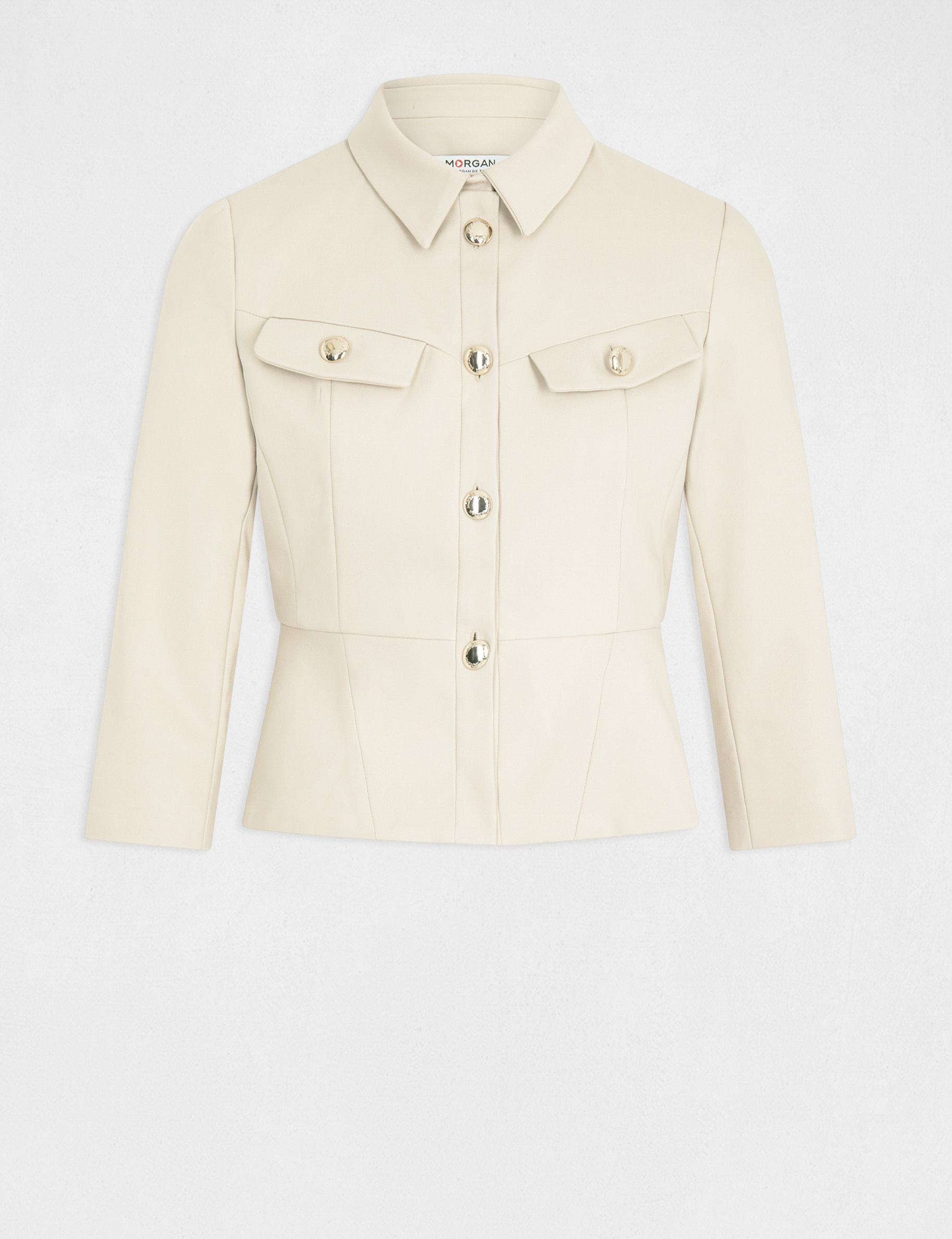 Chaqueta Marie Beige Para Mujer Croydon