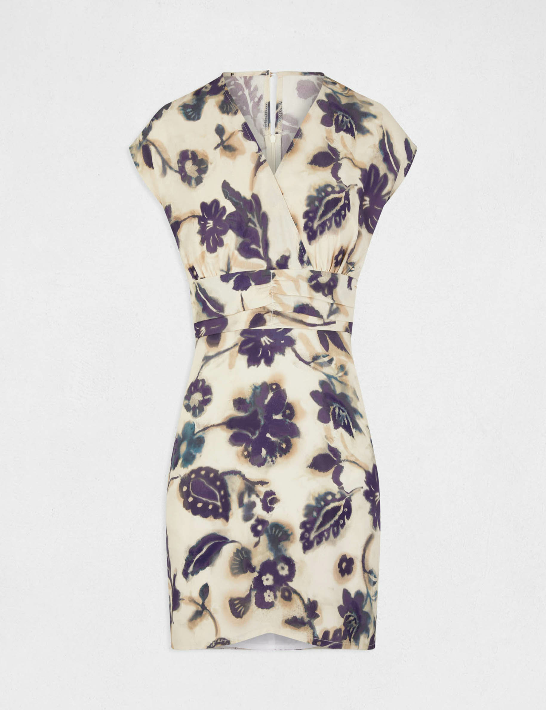 Vestido ajustado estampado floral multicolor mujer Vestido ajustado estampado floral multicolor mujer