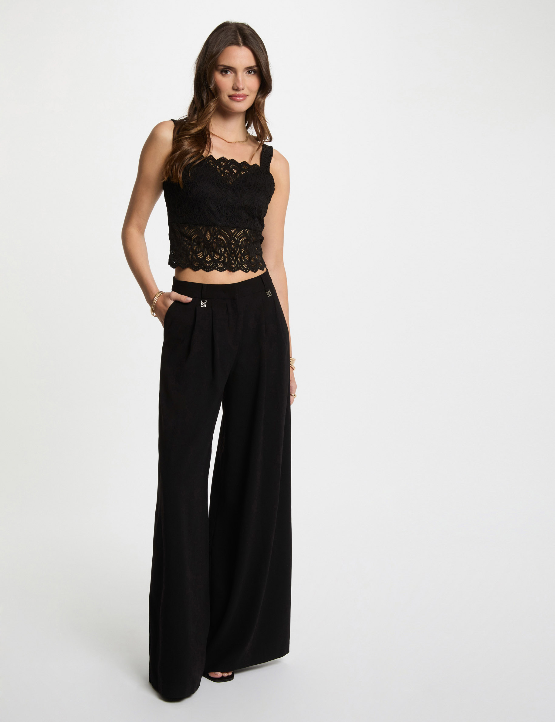 top tirantes anchos negro mujer Top tirantes anchos negro mujer