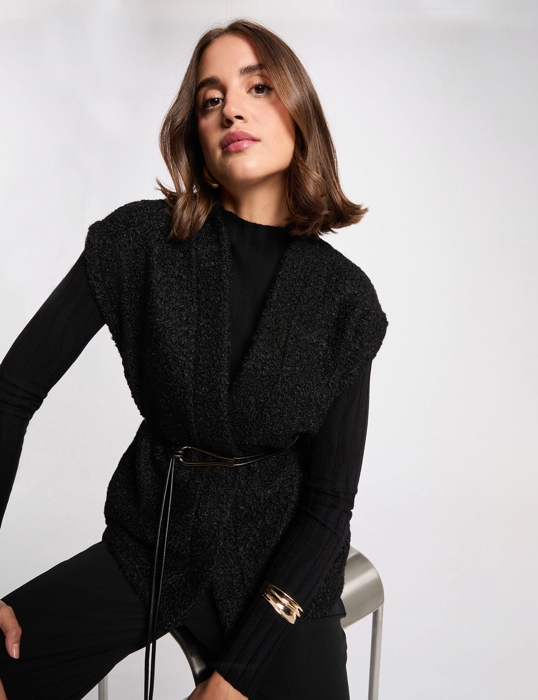 Chaleco negro mujer