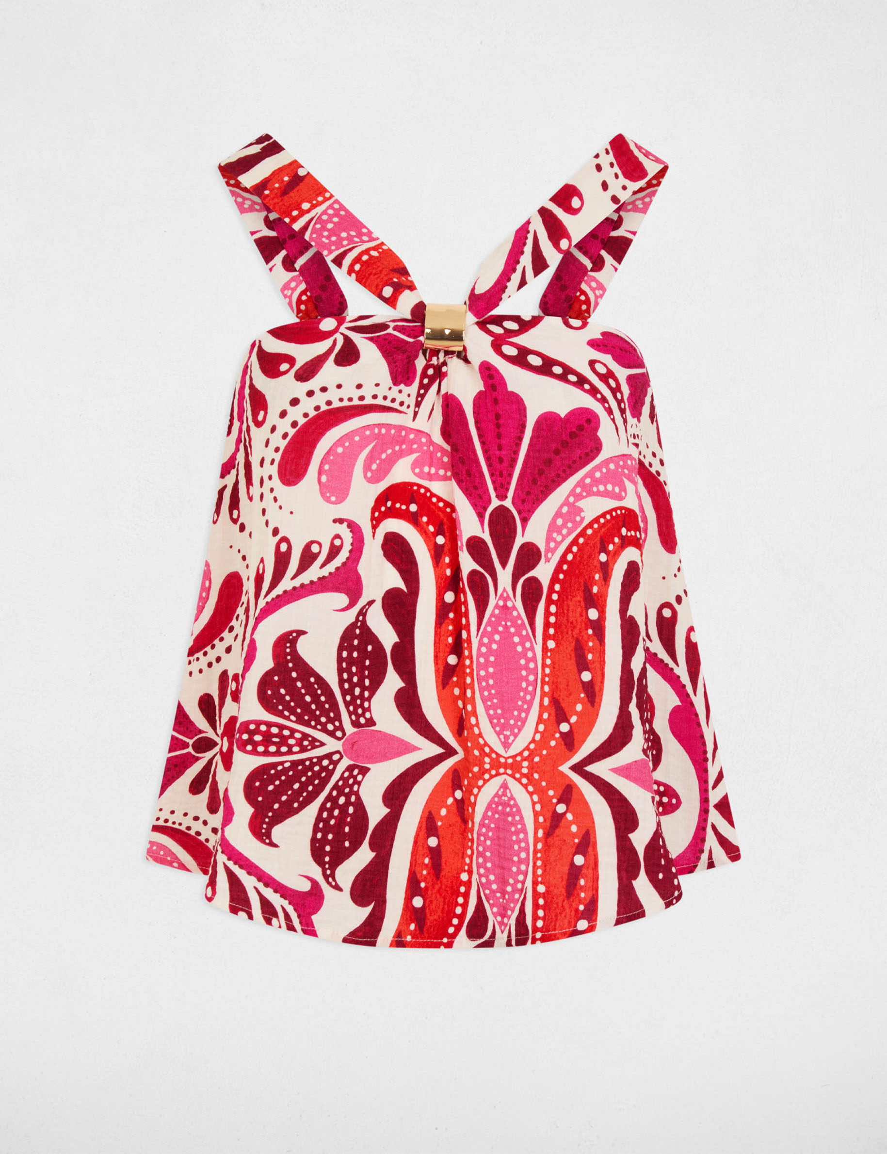 Top de cuello alto multicolor mujer