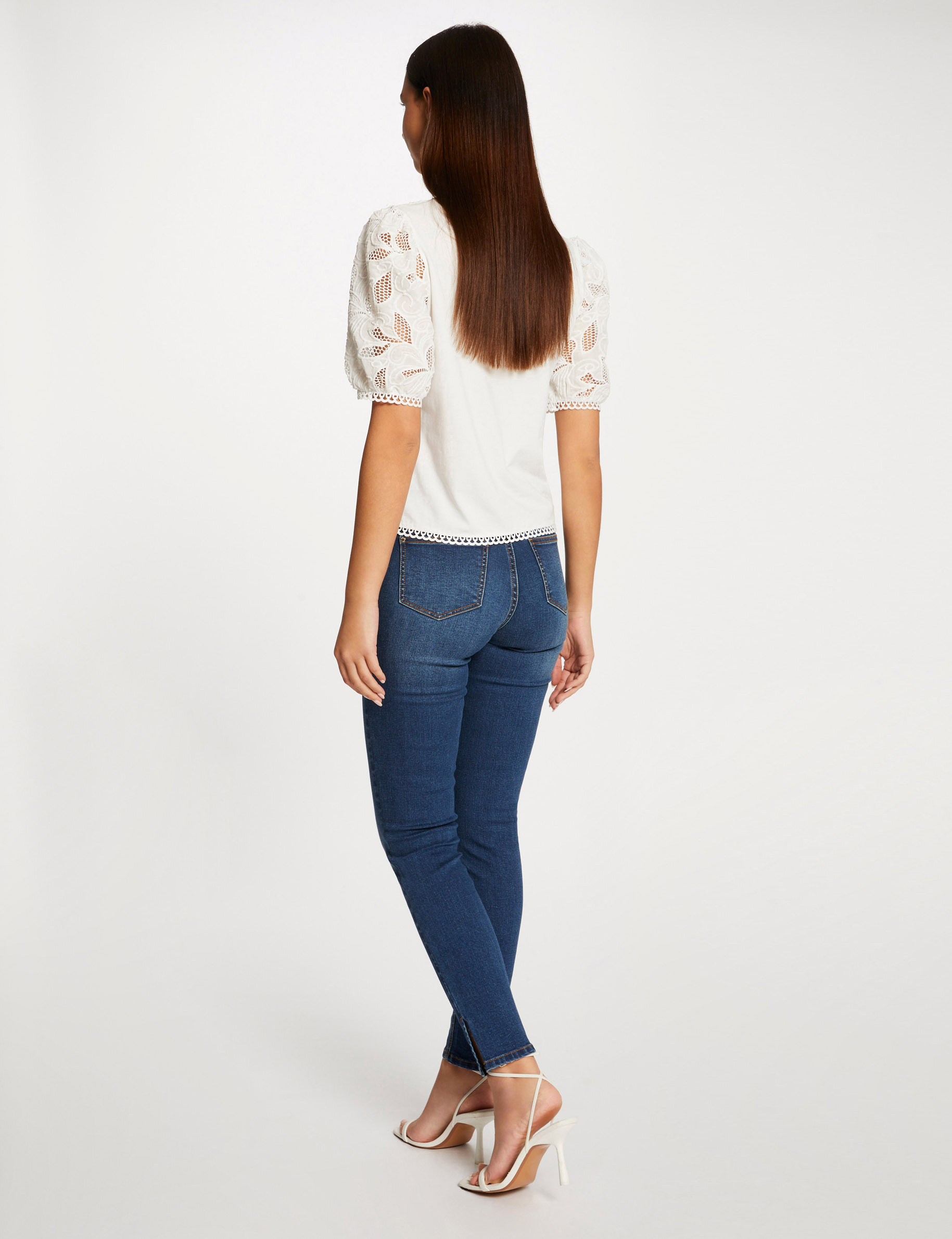 vaquero slim con tachuelas vaquero stone mujer Vaquero slim con tachuelas vaquero stone mujer