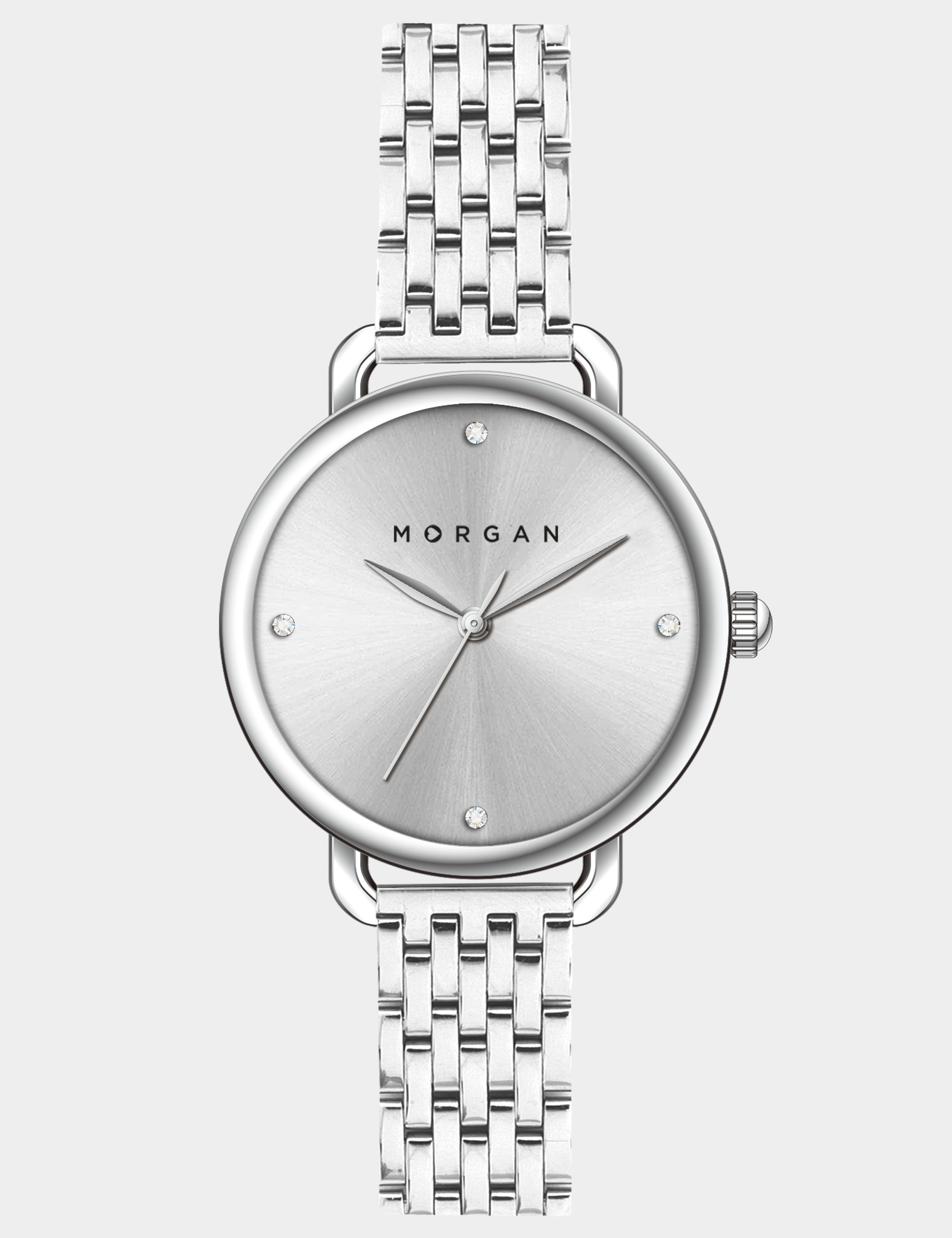 Reloj couleur argent mujer