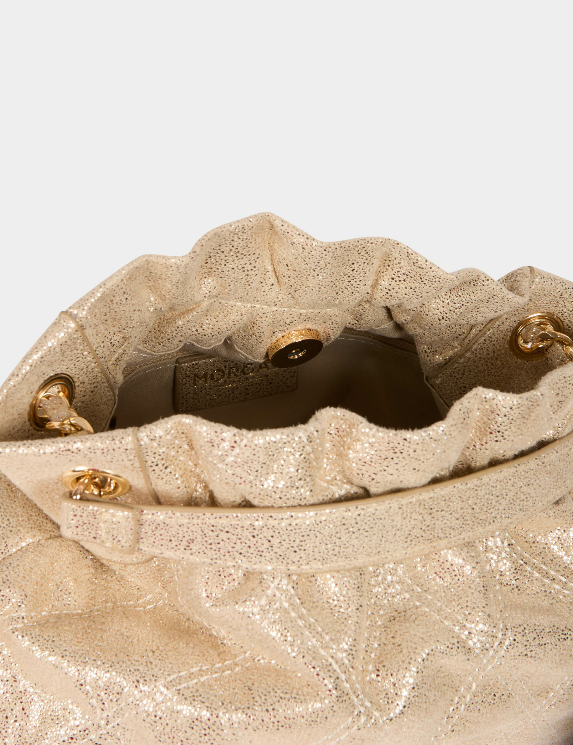 bolso metalizado amarillo oro mujer Bolso metalizado amarillo oro mujer